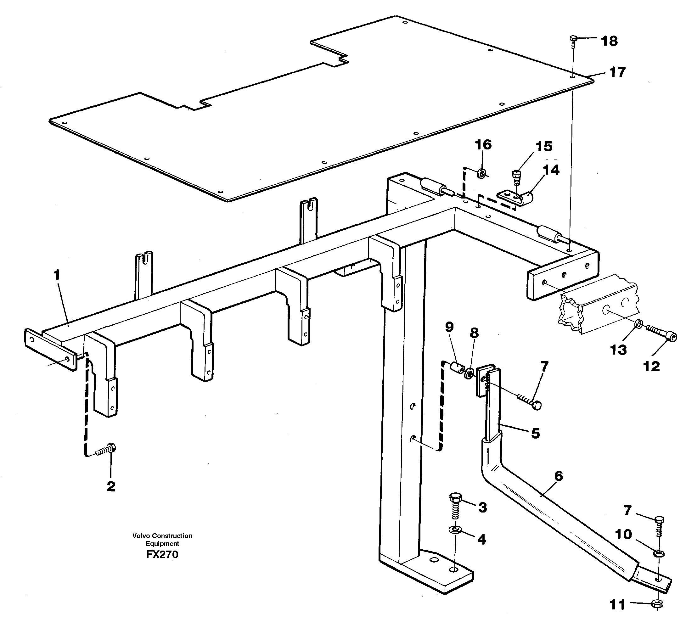 Support, front — volvo parts diagram
