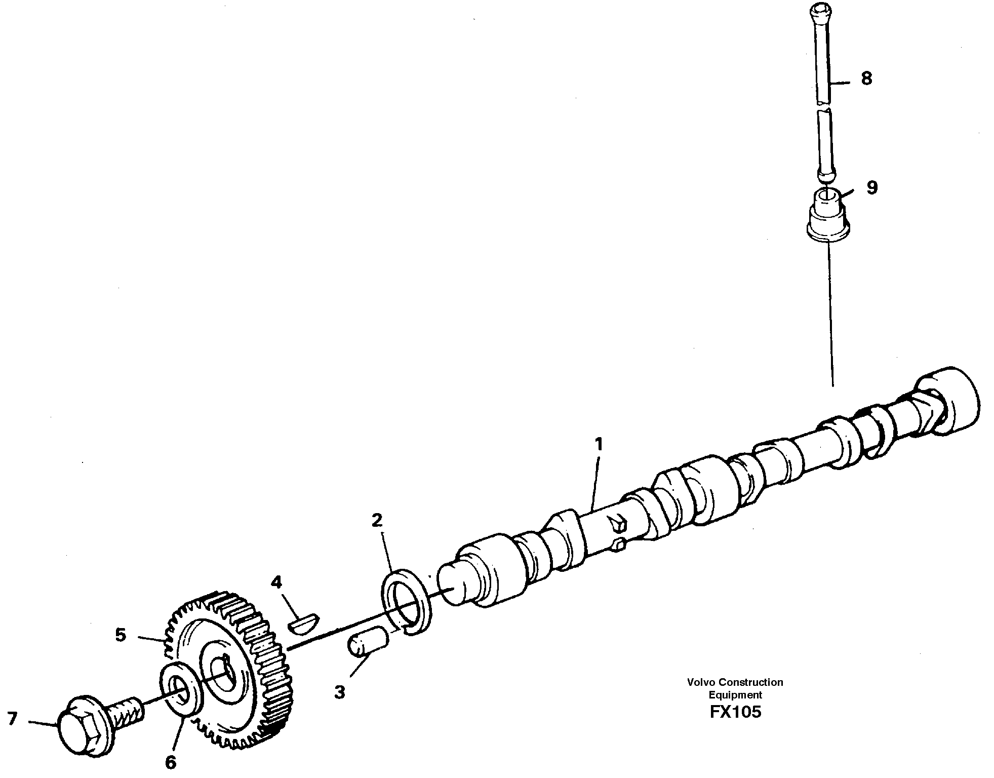 Camshaft — volvo parts diagram