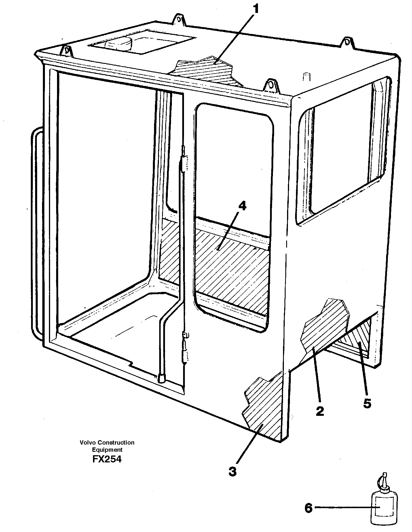 Cabin coating — volvo parts diagram
