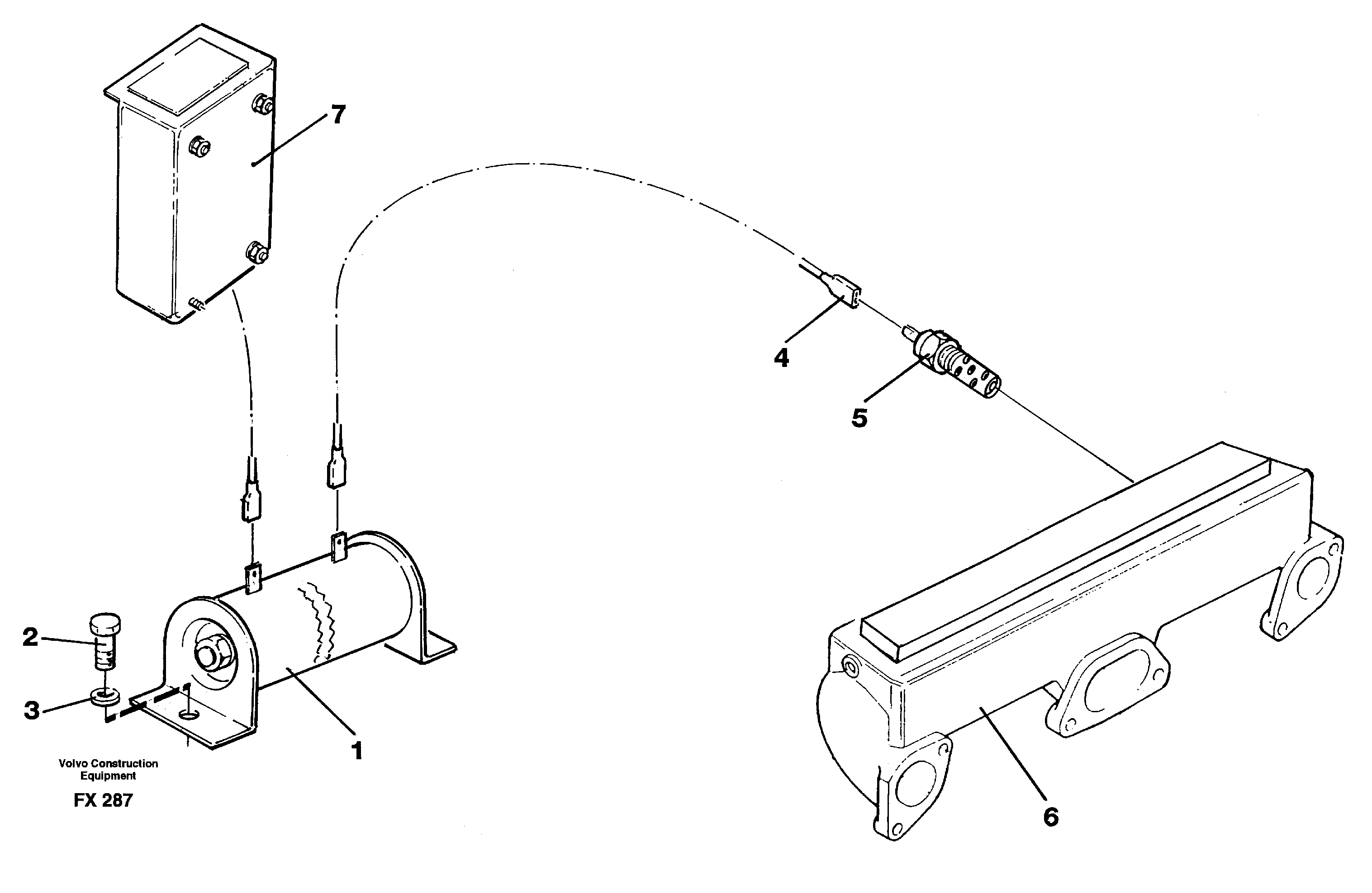 Starter resistor for heater, assembly — volvo parts diagram