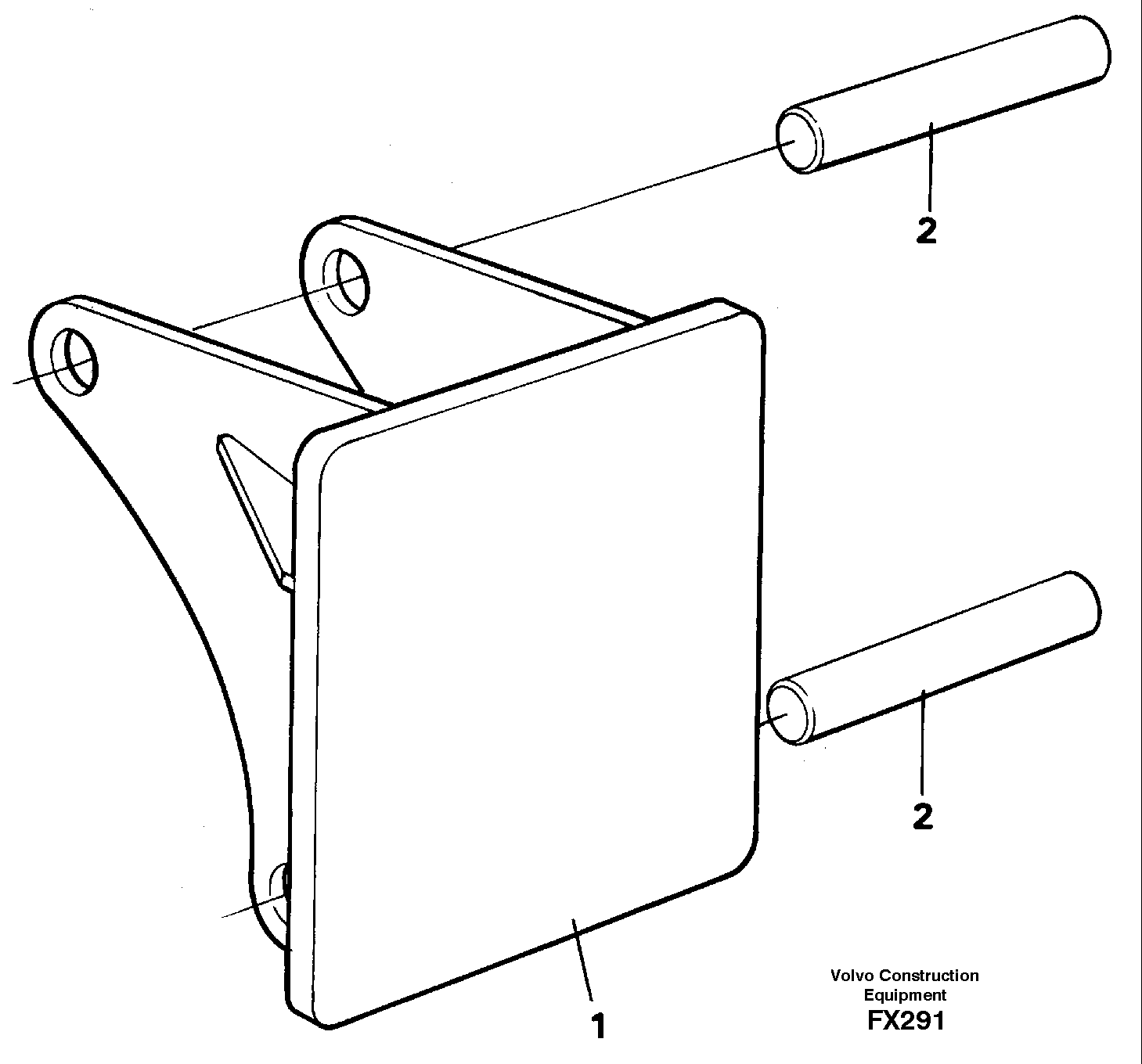 Hammer plate  14258943 — volvo parts diagram