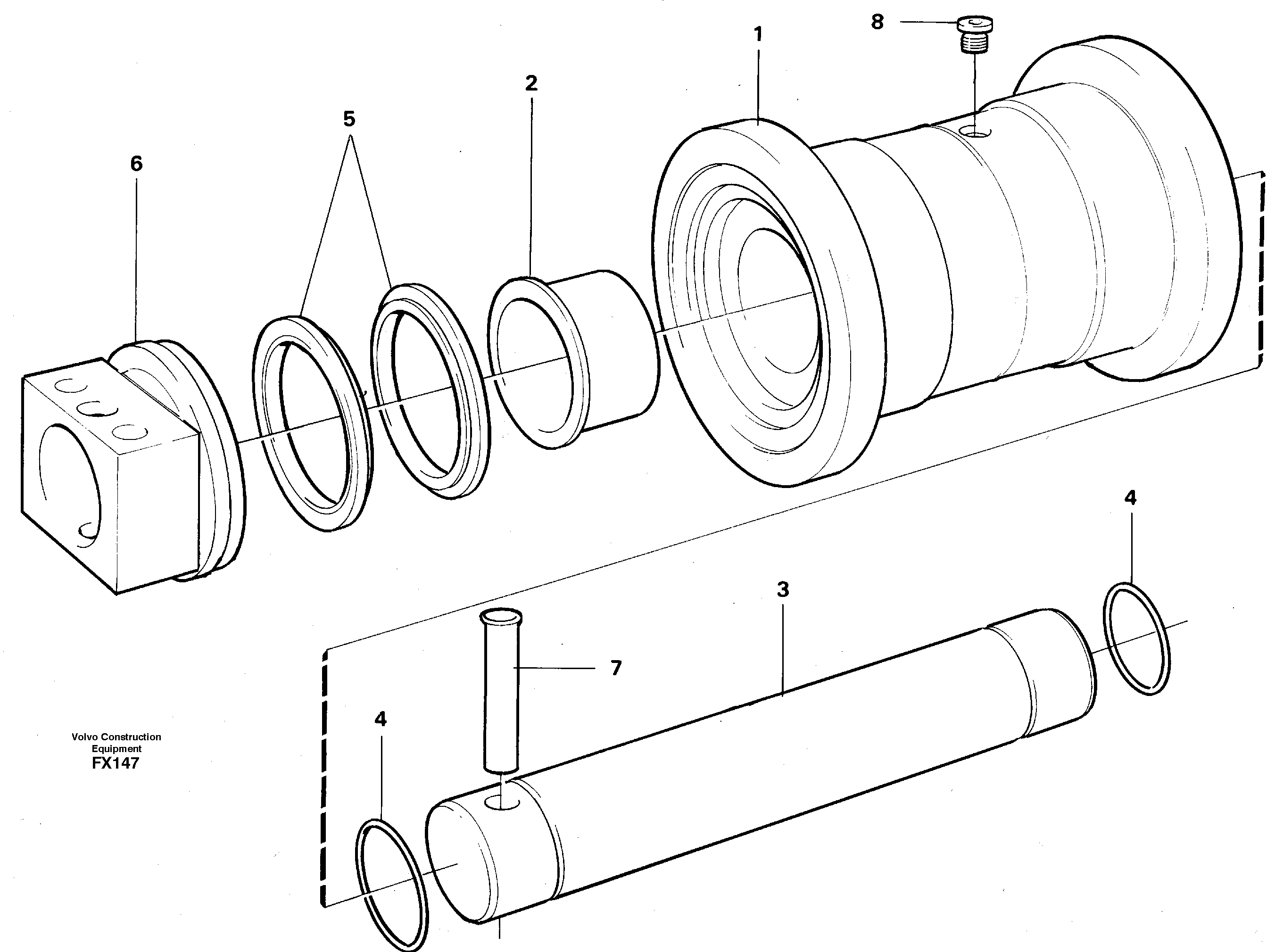 Bottom roller  14268051 — volvo parts diagram
