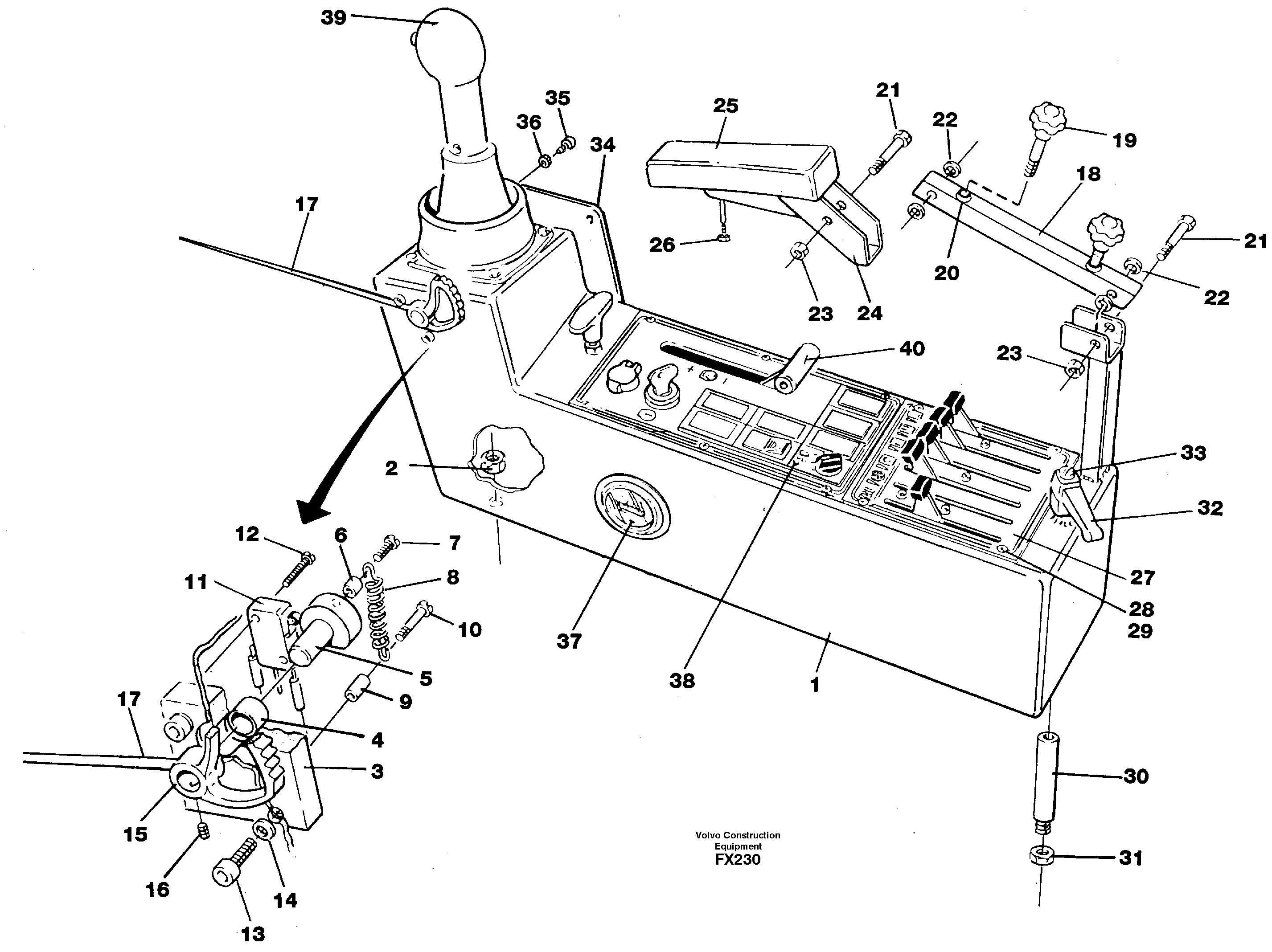 Side panel, left — volvo parts diagram