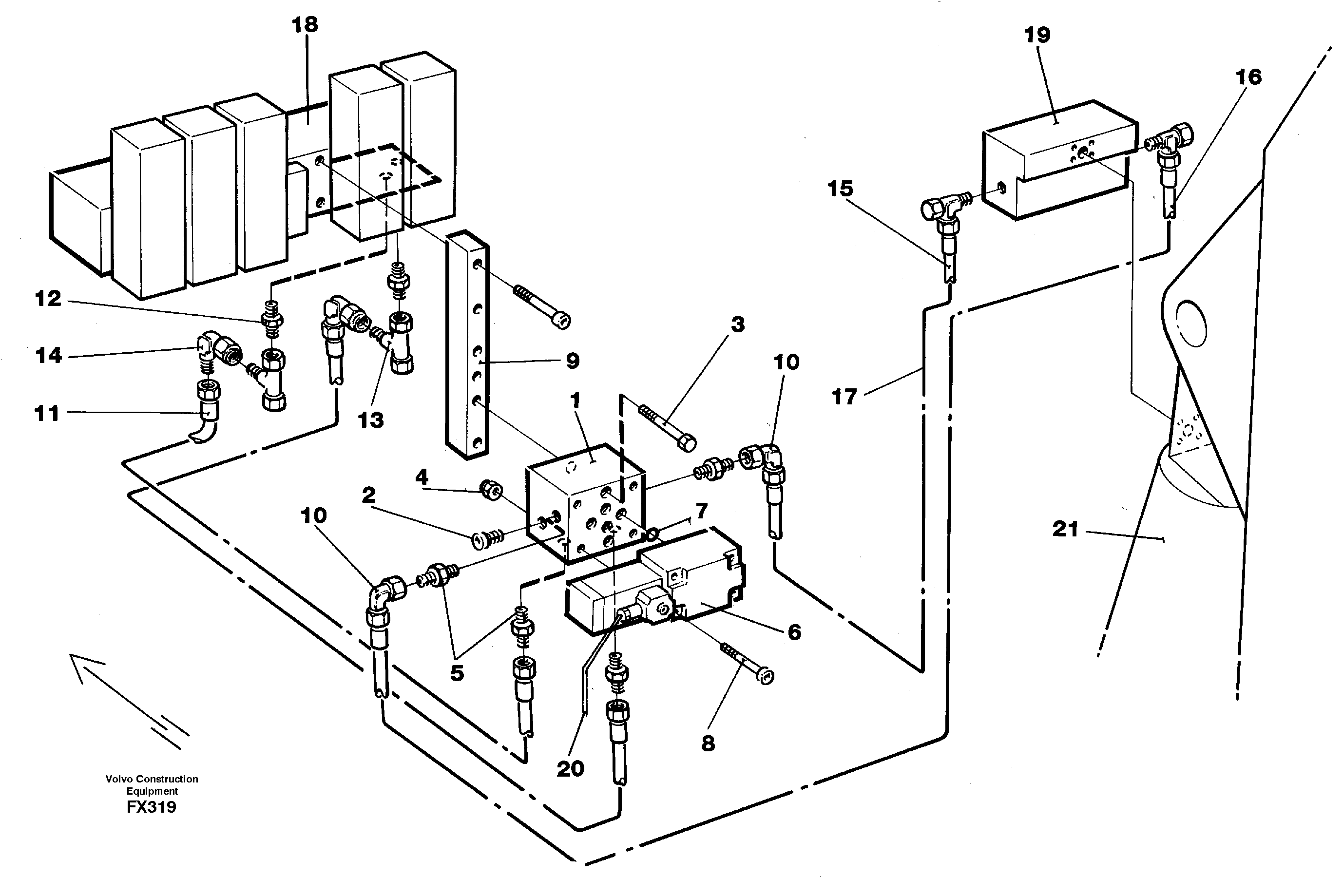 Grab bucket.base machine  14341340 — volvo parts diagram