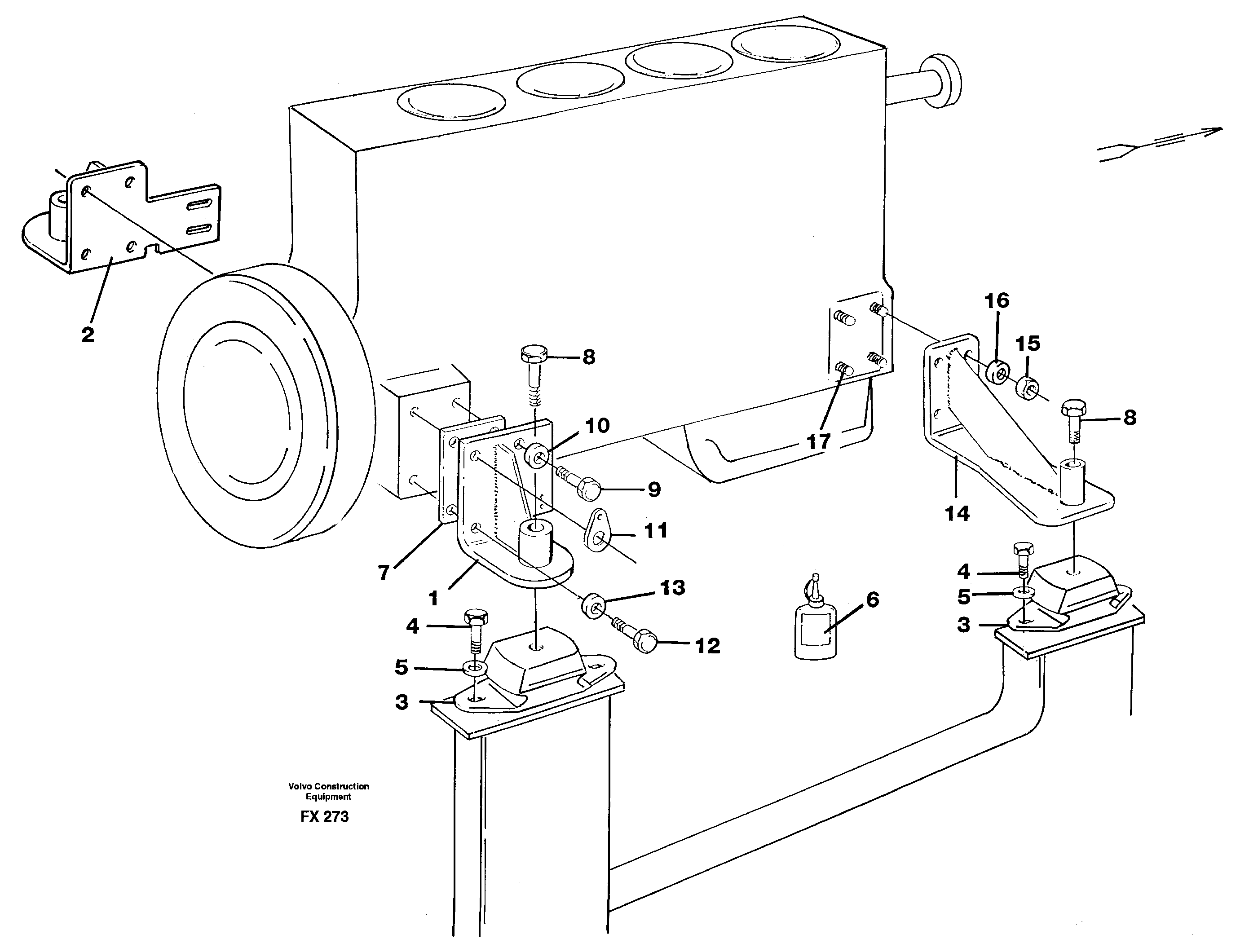 Engine mounting — volvo parts diagram