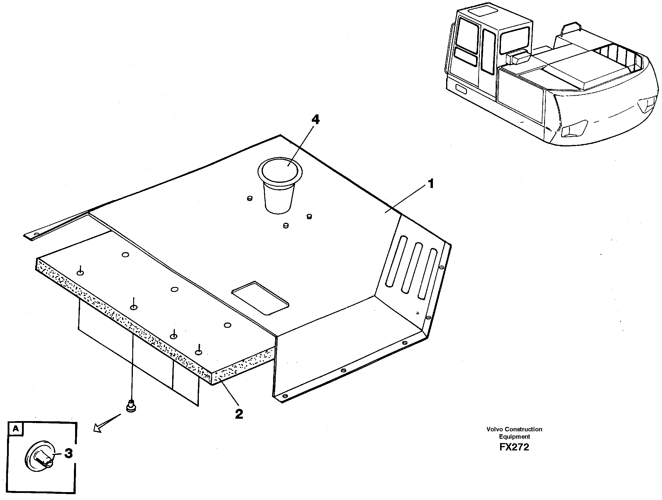 Hatch, air filter — volvo parts diagram