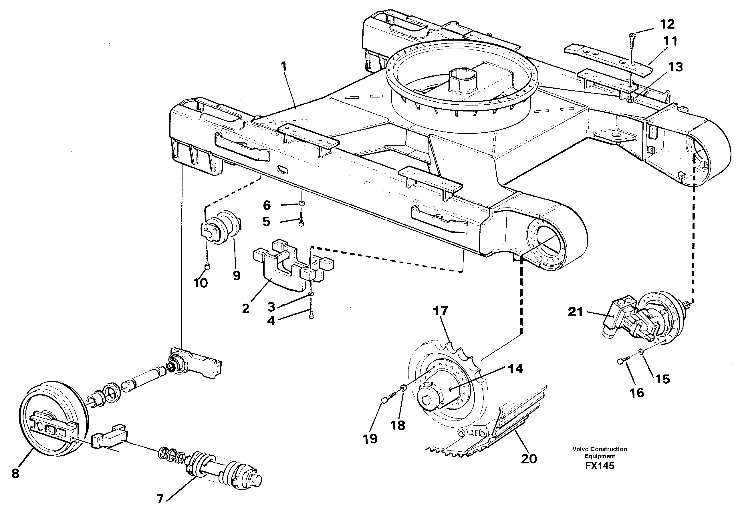 Undercarriage — volvo parts diagram