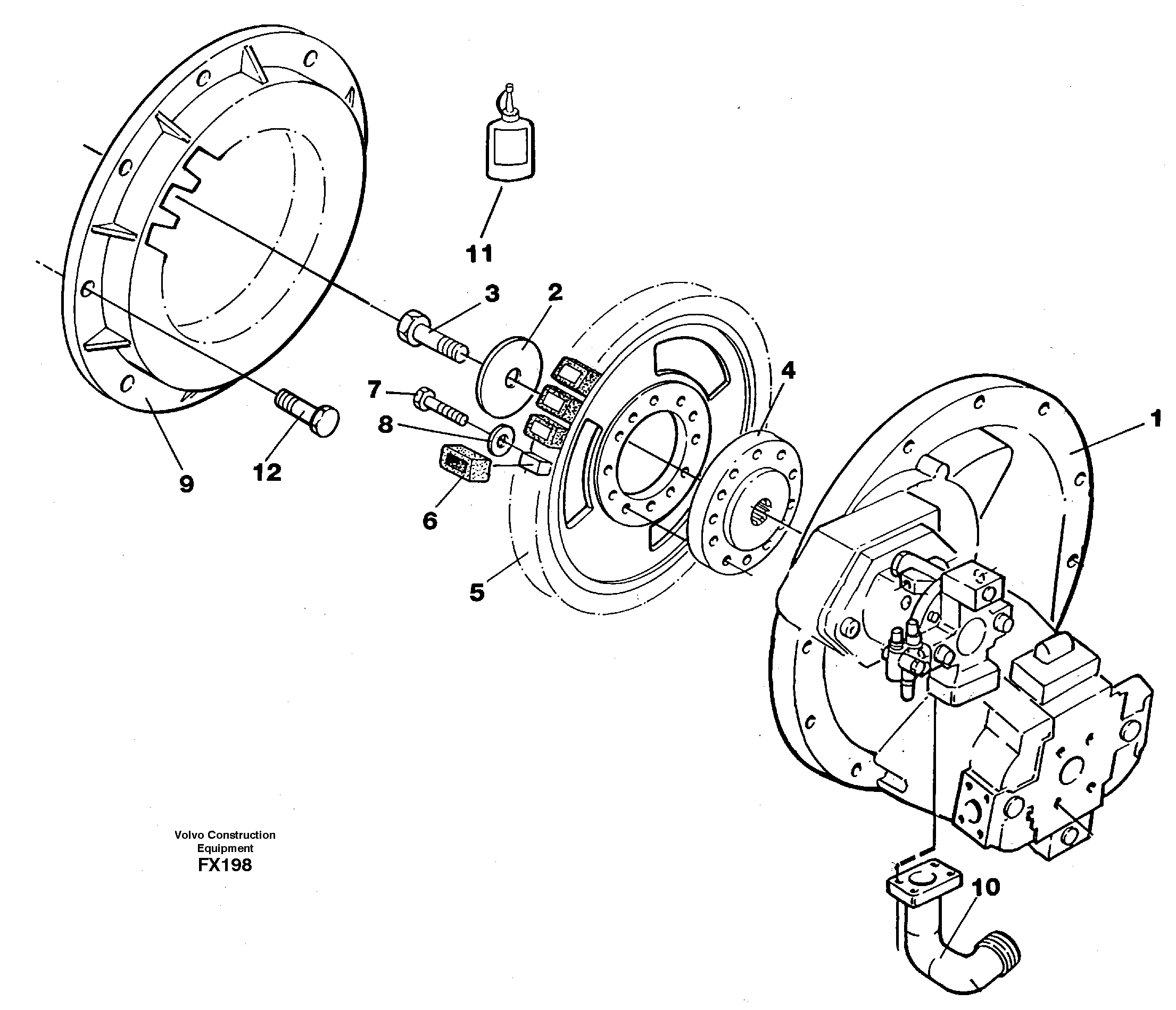 Pump gear box — volvo parts diagram