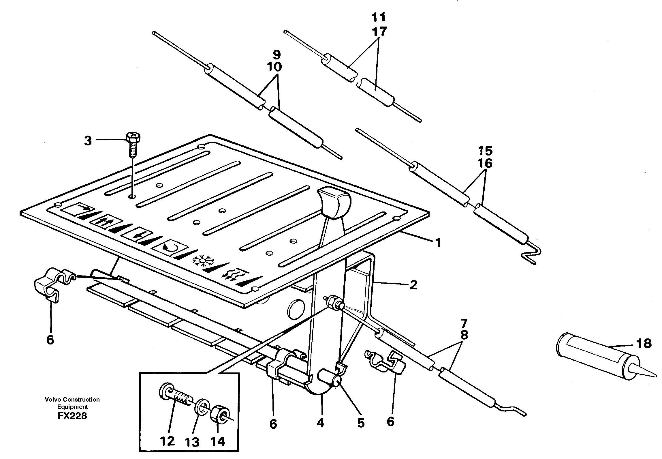 Heater control — volvo parts diagram
