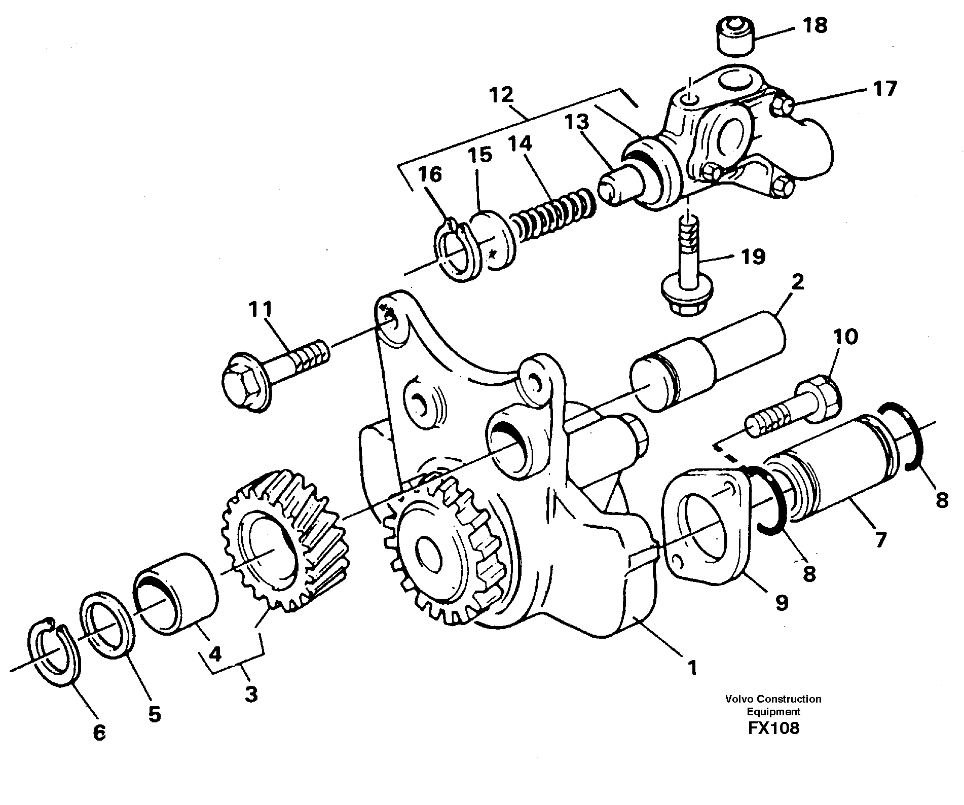 Oil pump — volvo parts diagram