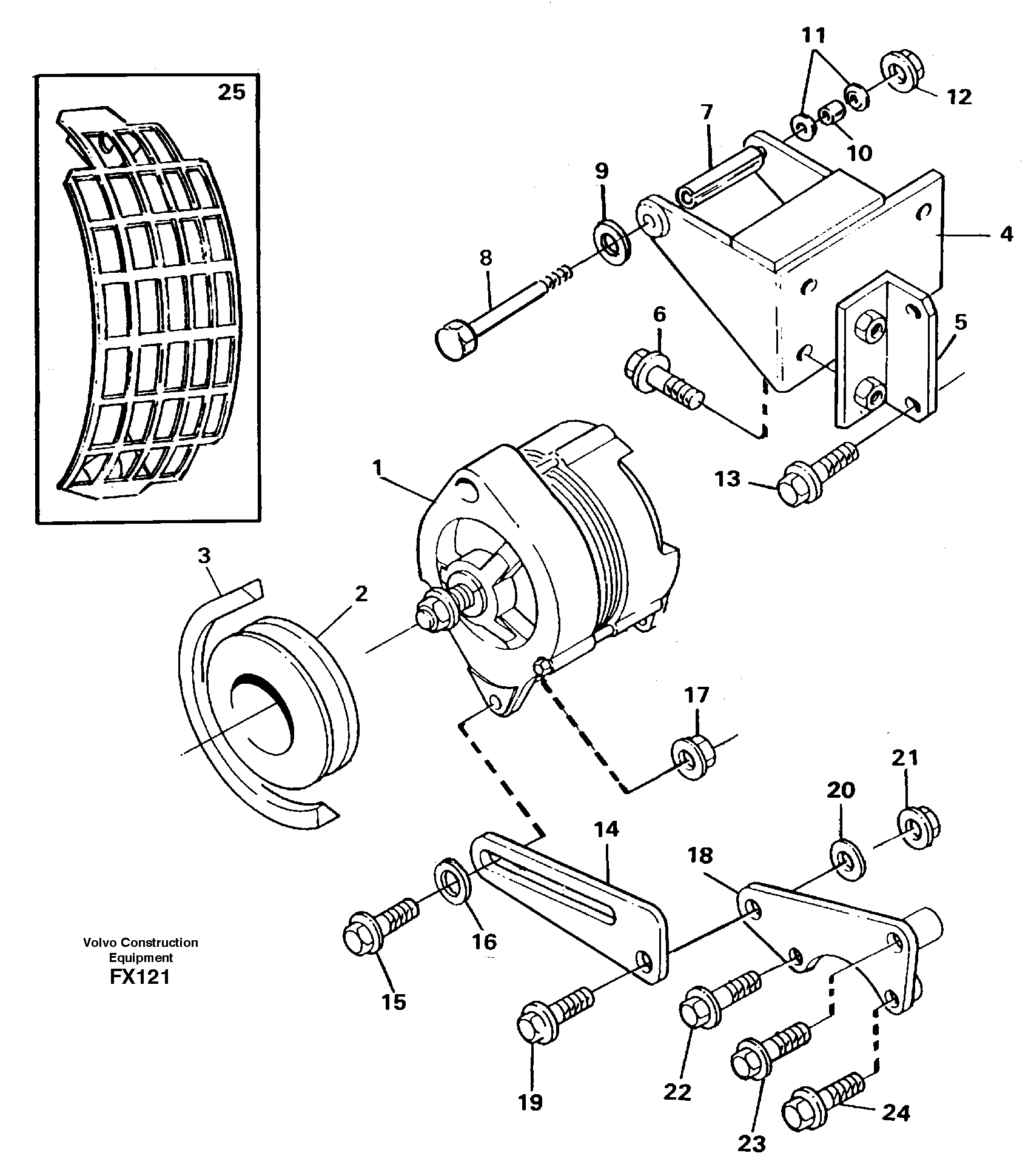 Alternator, assembly — volvo parts diagram