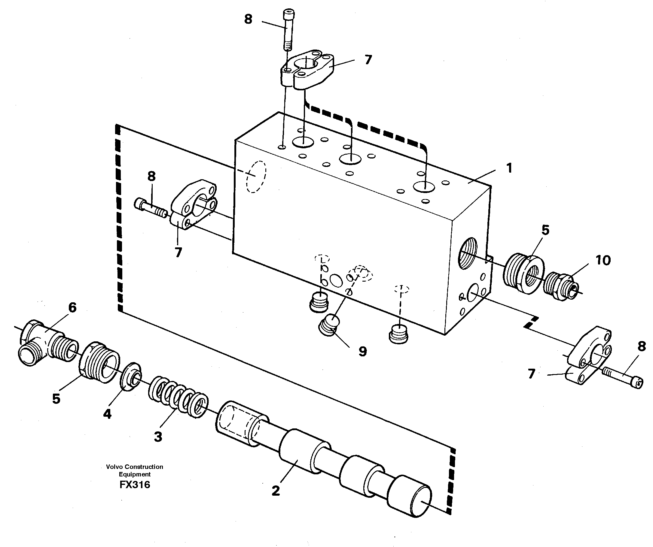 Operating valve  14262401 14259547 — volvo parts diagram