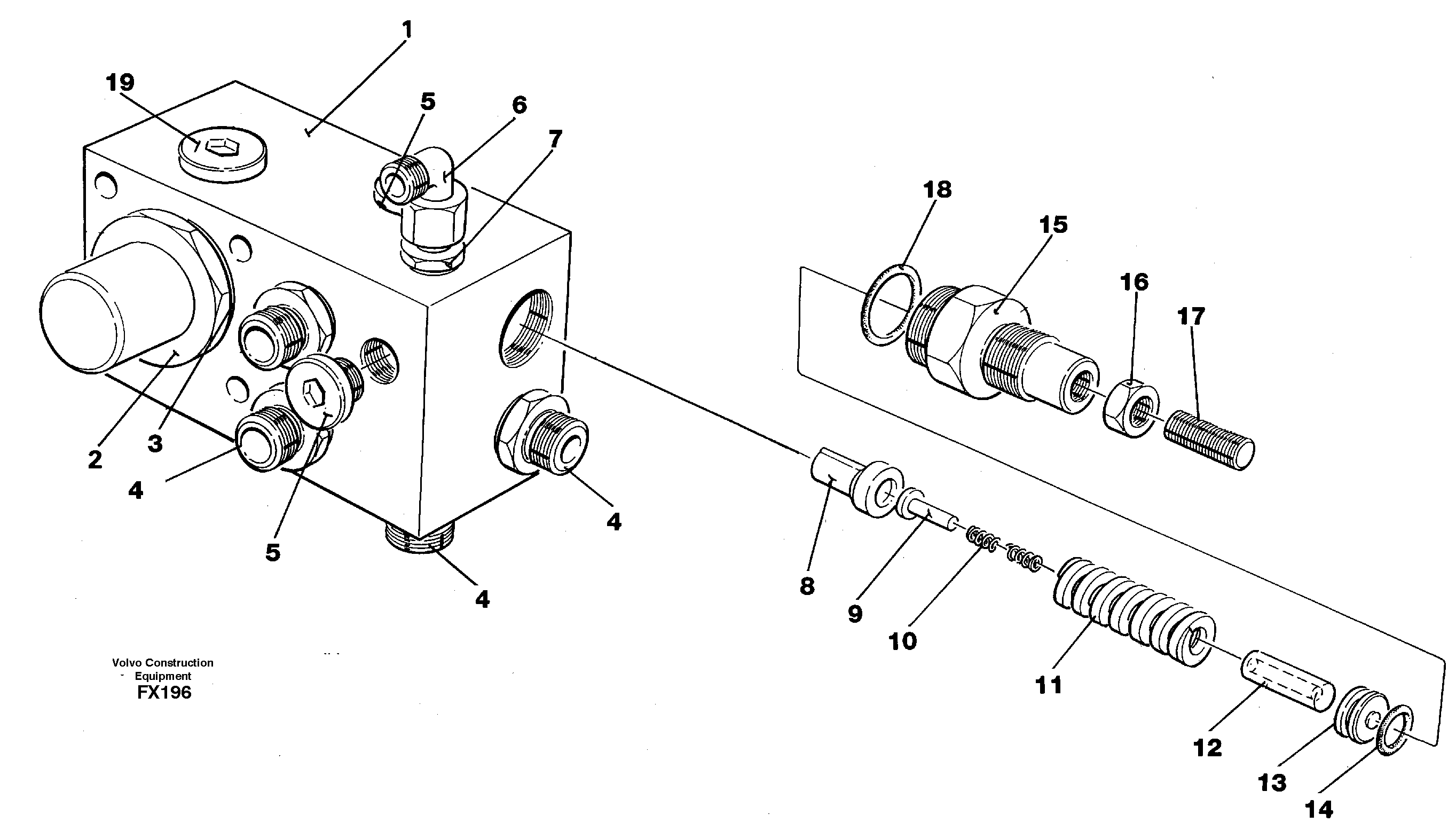 Tank connection — volvo parts diagram