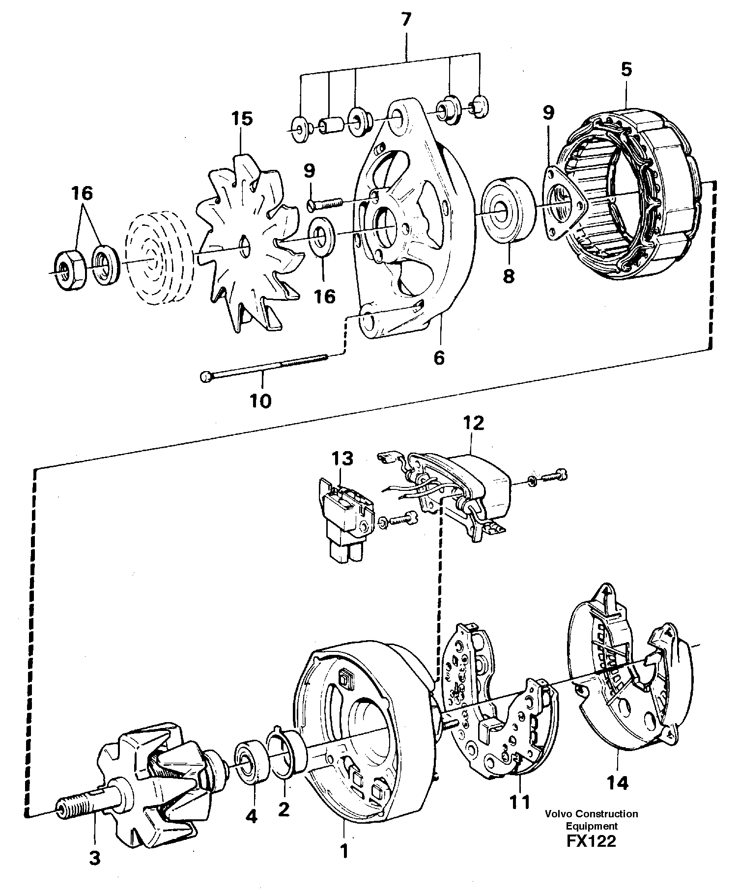 Alternator — volvo parts diagram