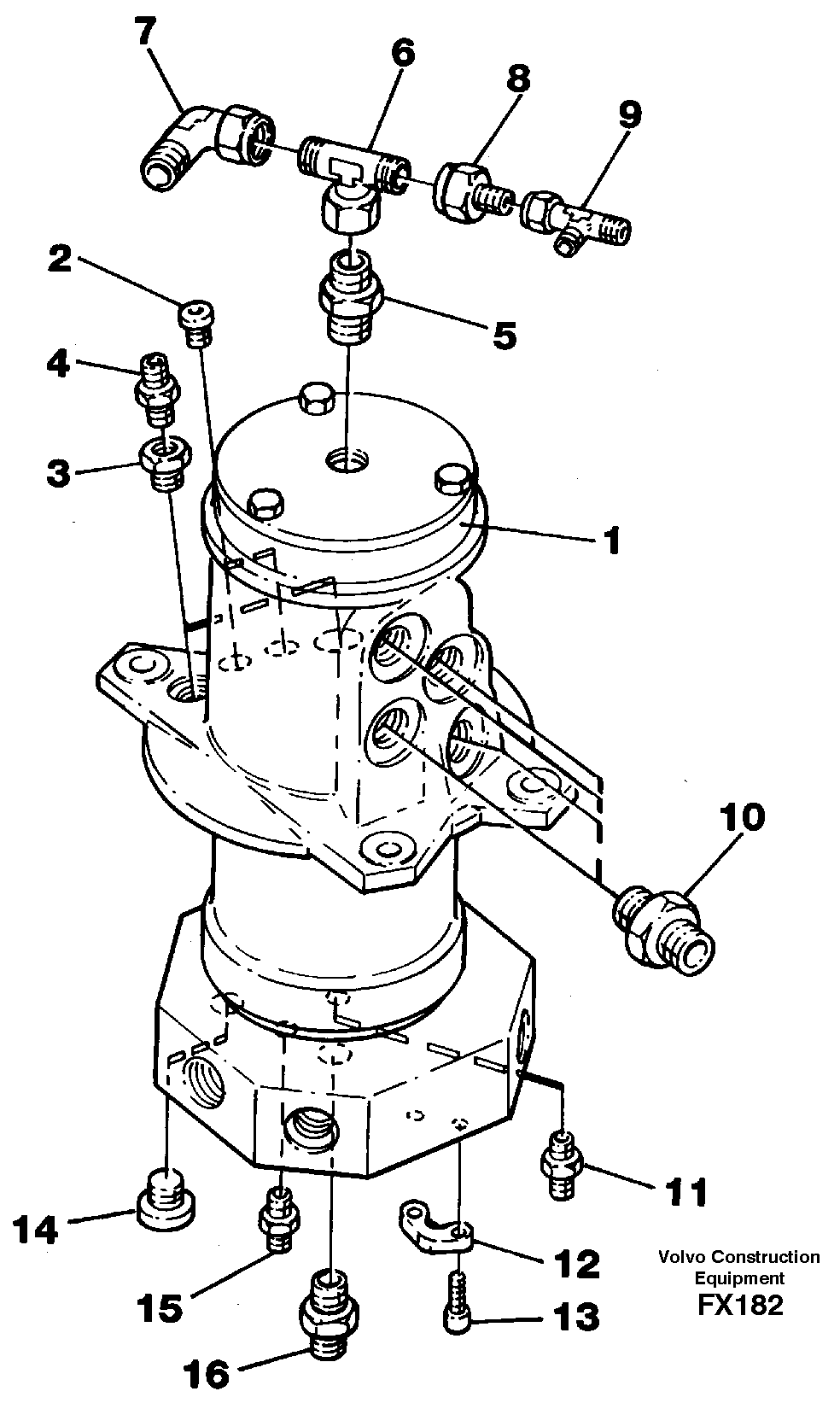 Centre passage incl. connections — volvo parts diagram