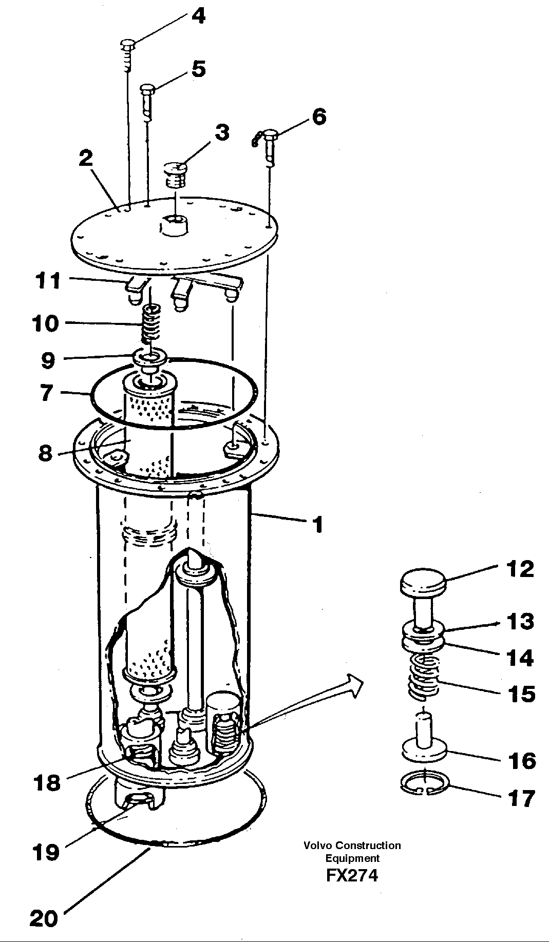 Filter box — volvo parts diagram