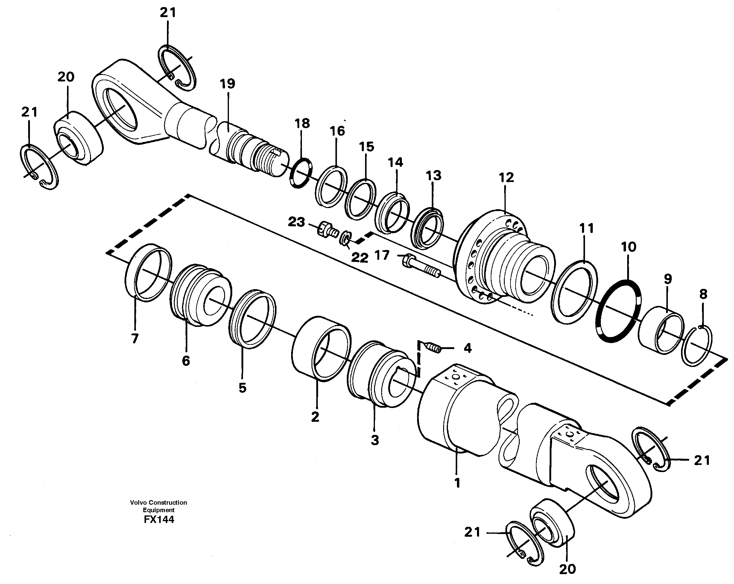 Knuckle cylinder  14267962 — volvo parts diagram
