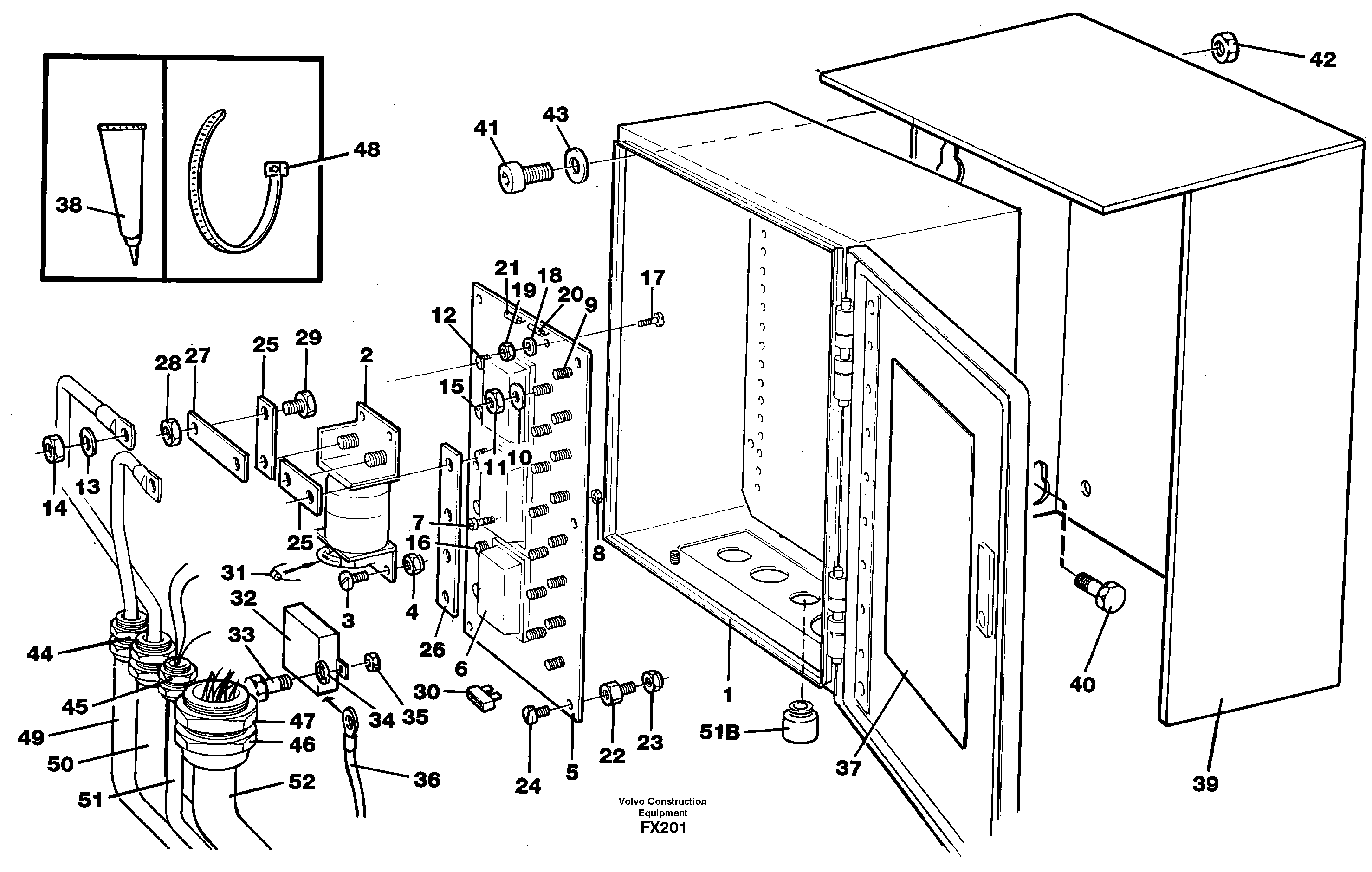 Main fuse box — volvo parts diagram