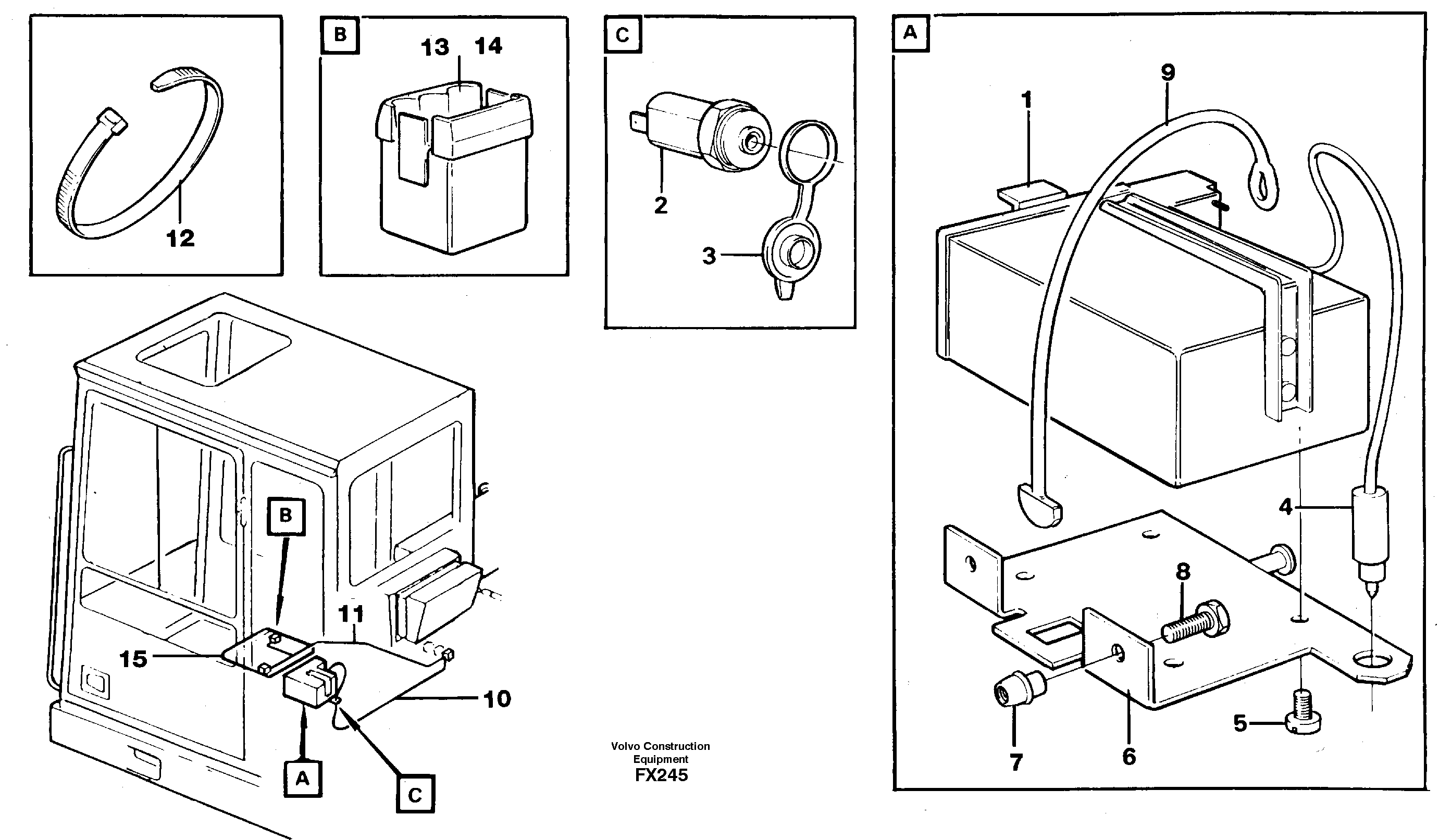 Lunch box heater  14254176 — volvo parts diagram