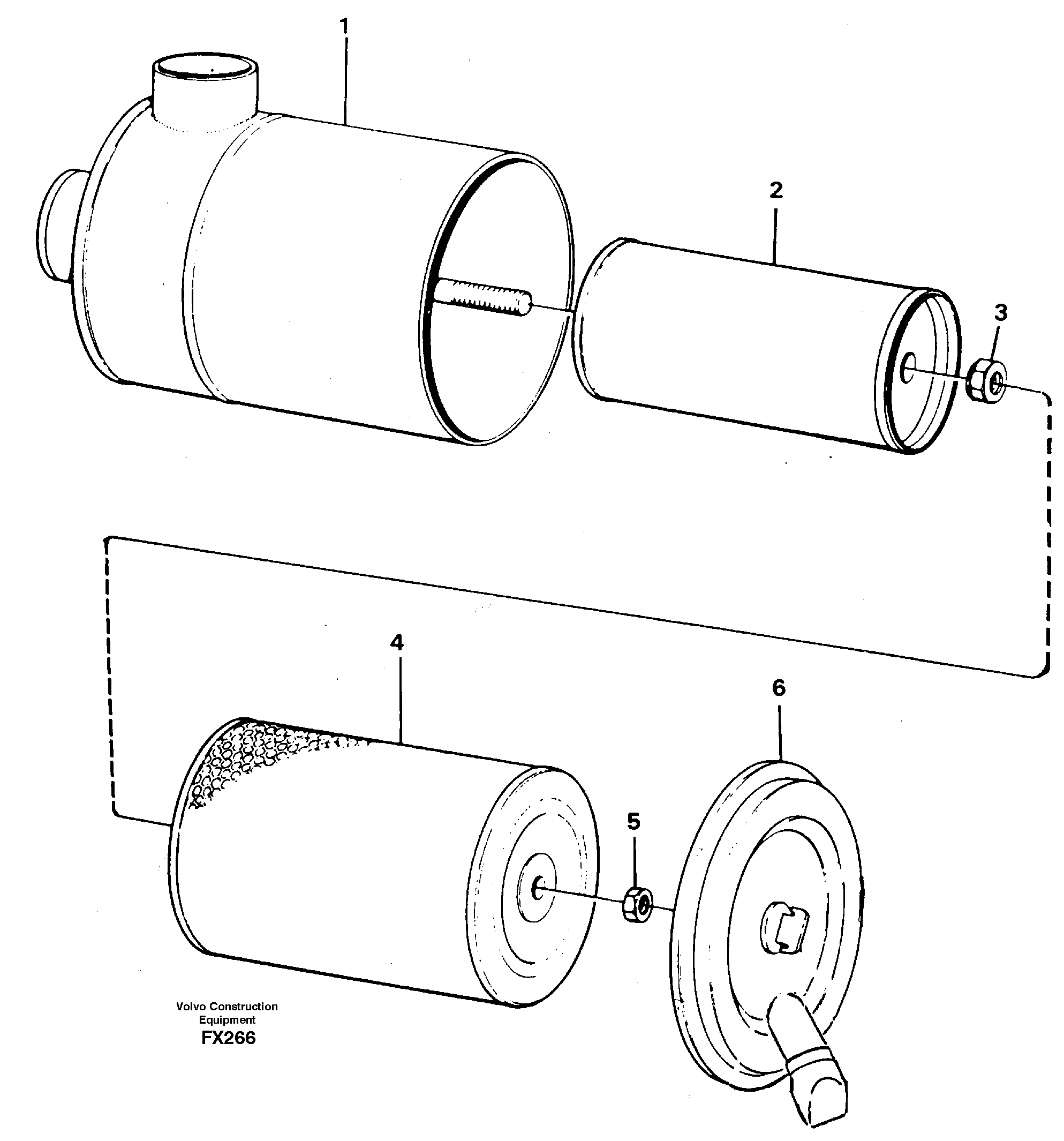 Air filter — volvo parts diagram