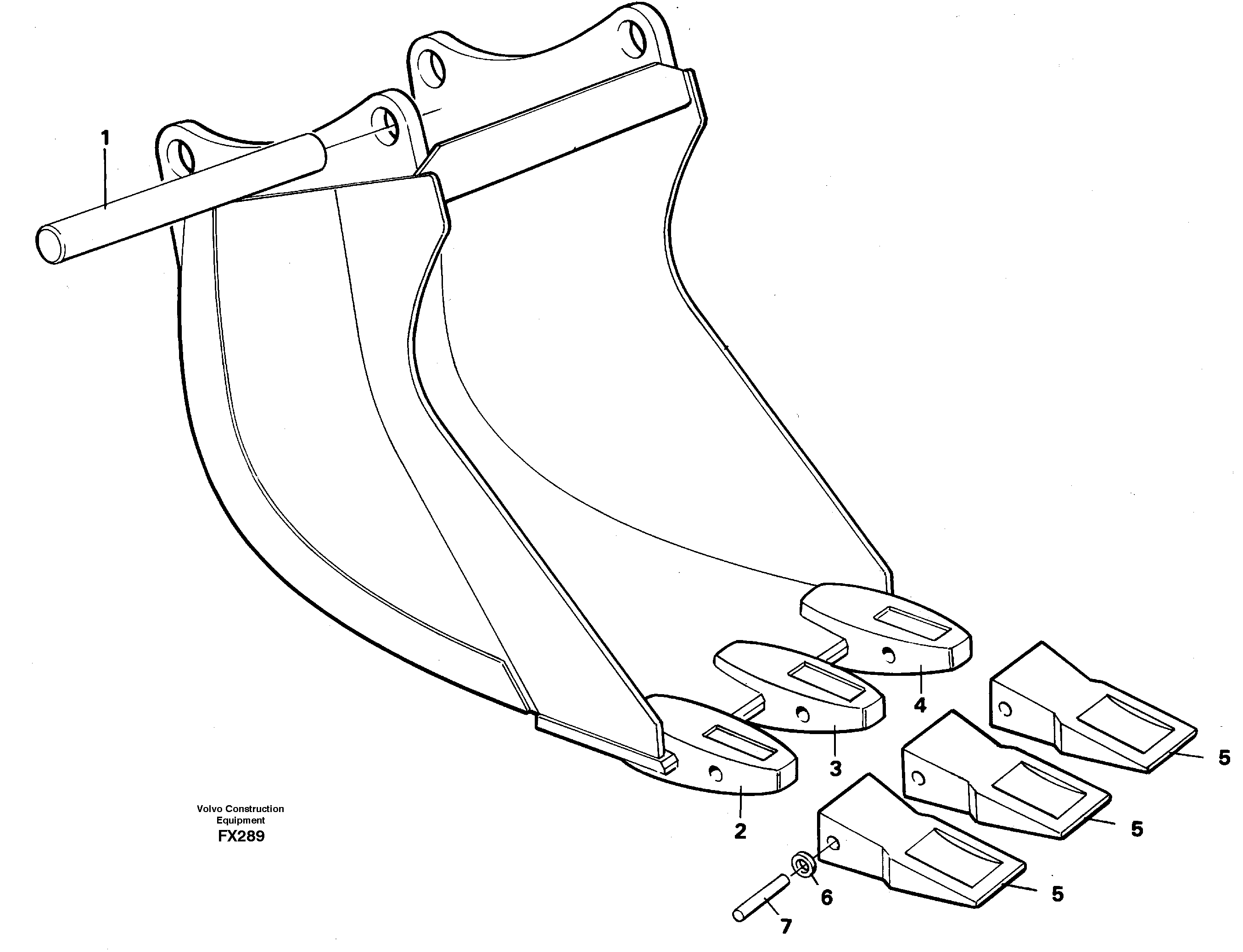 Cable bucket  14259269 — volvo parts diagram