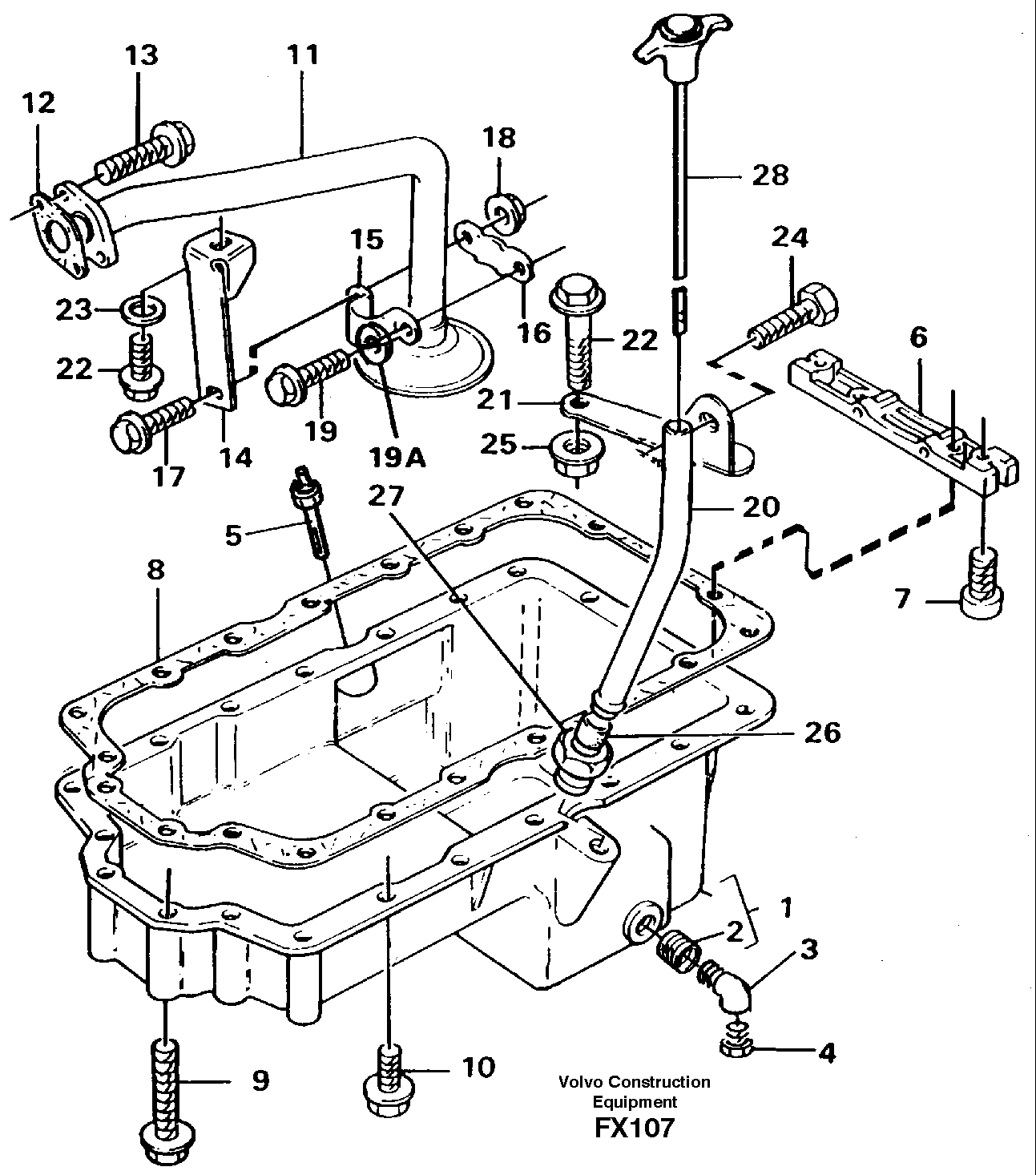 Oil sump — volvo parts diagram