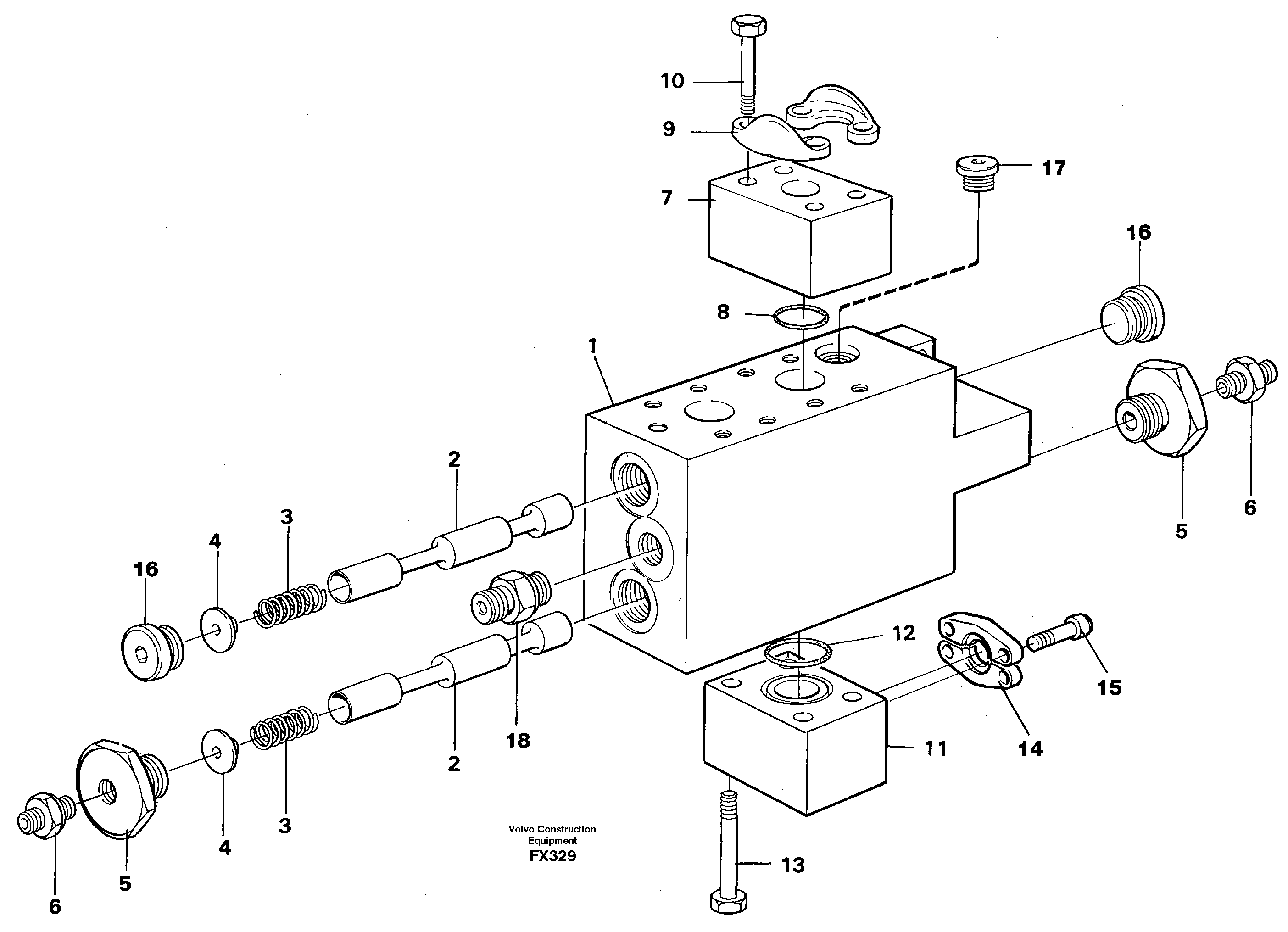 Operating valve  14253462 — volvo parts diagram