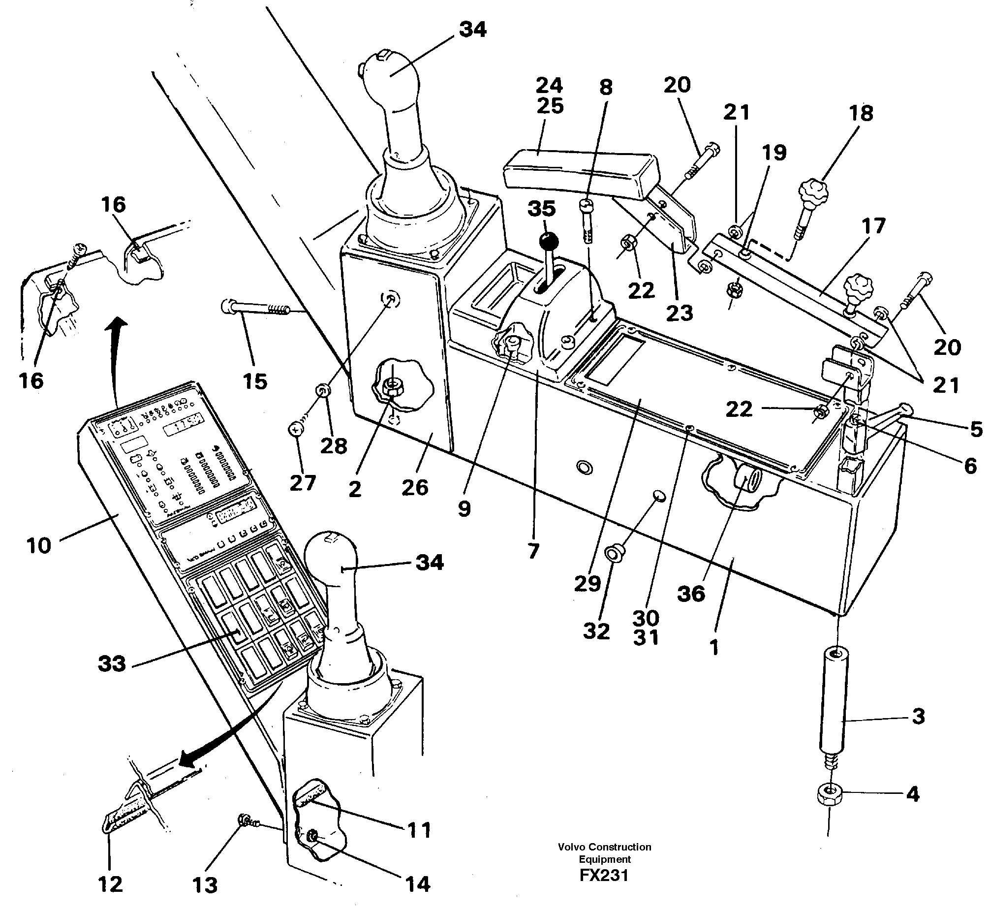 Side panel right — volvo parts diagram