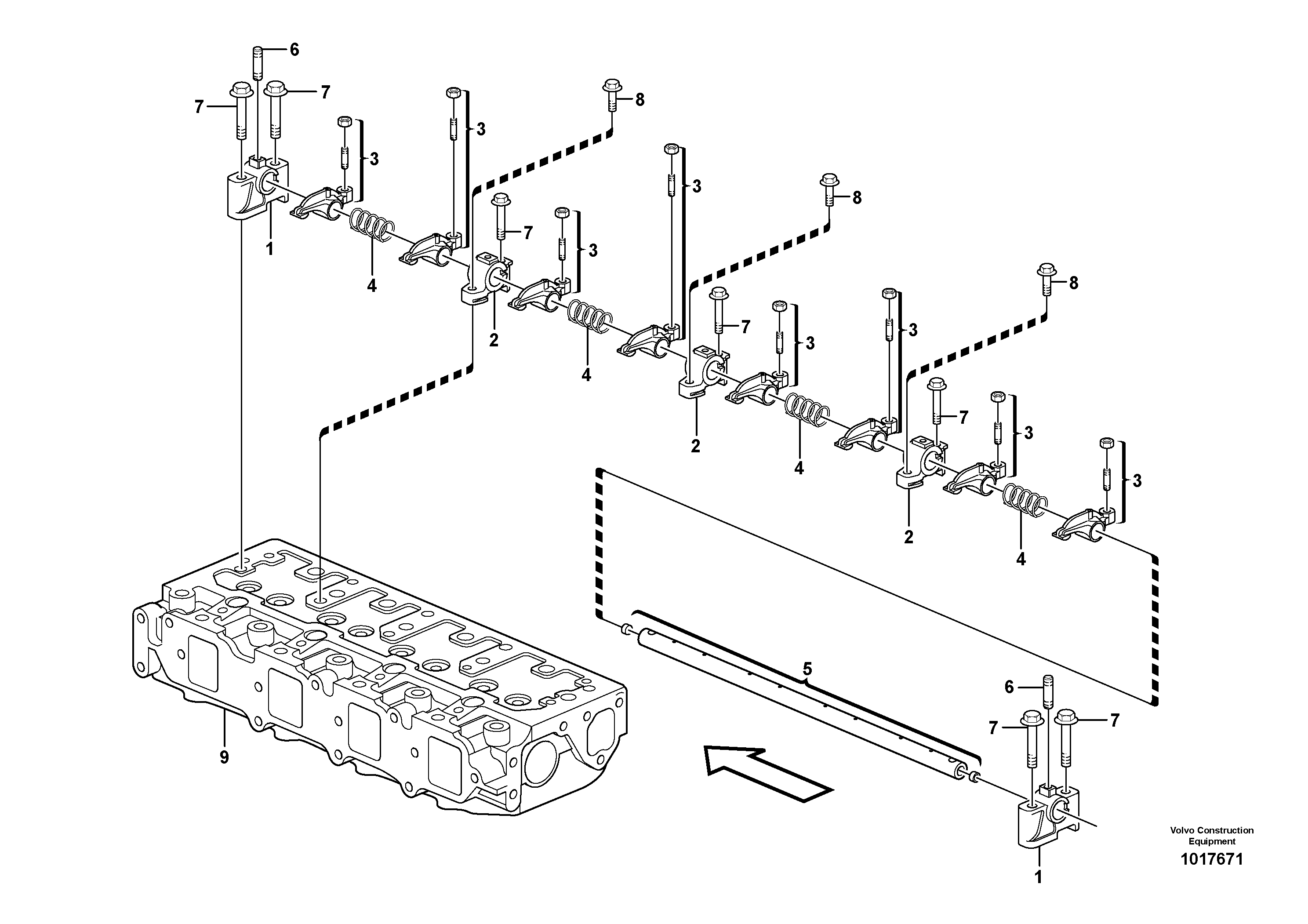 Valve mechanism — volvo parts diagram