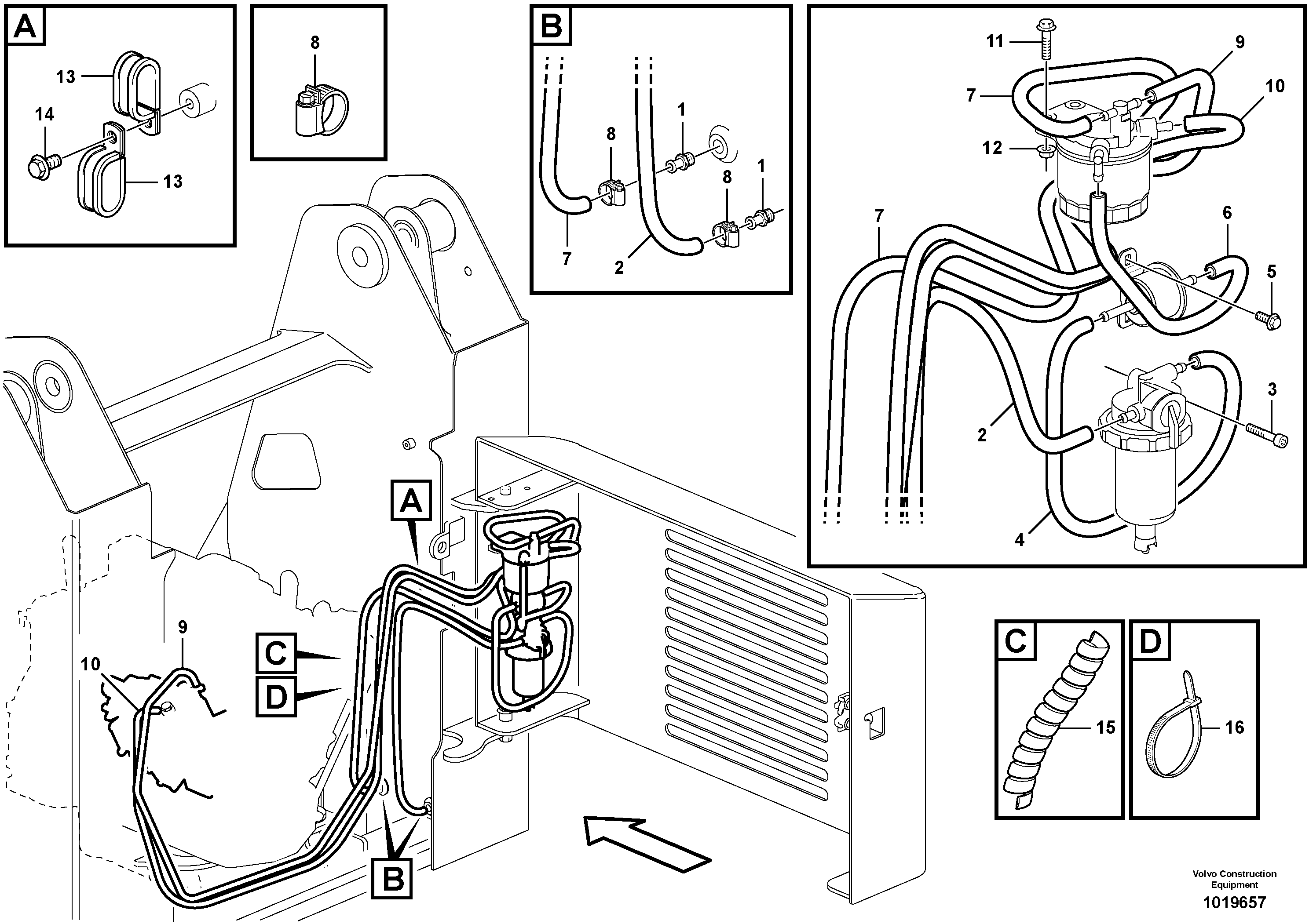 Fuel system — volvo parts diagram