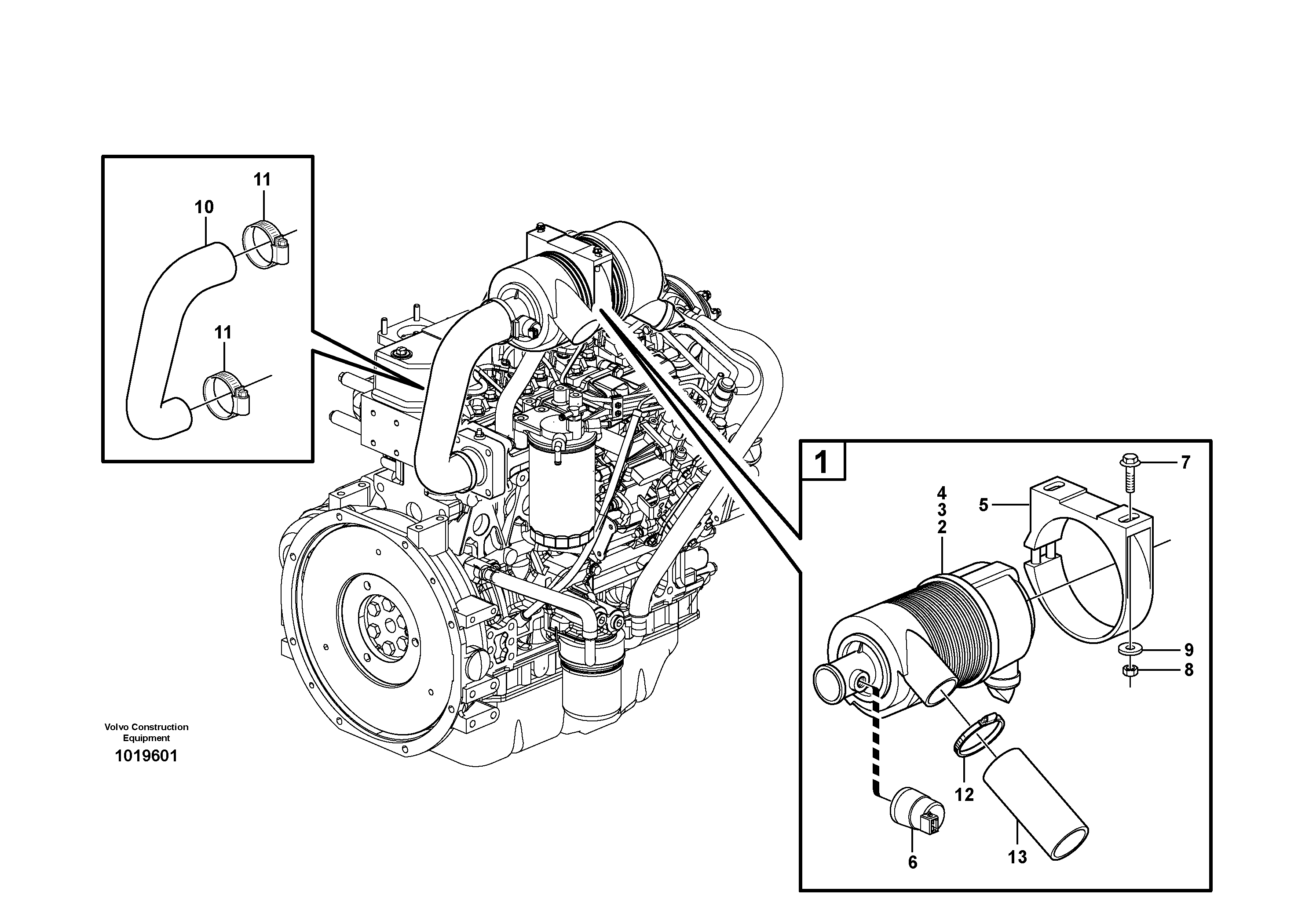Air filter — volvo parts diagram