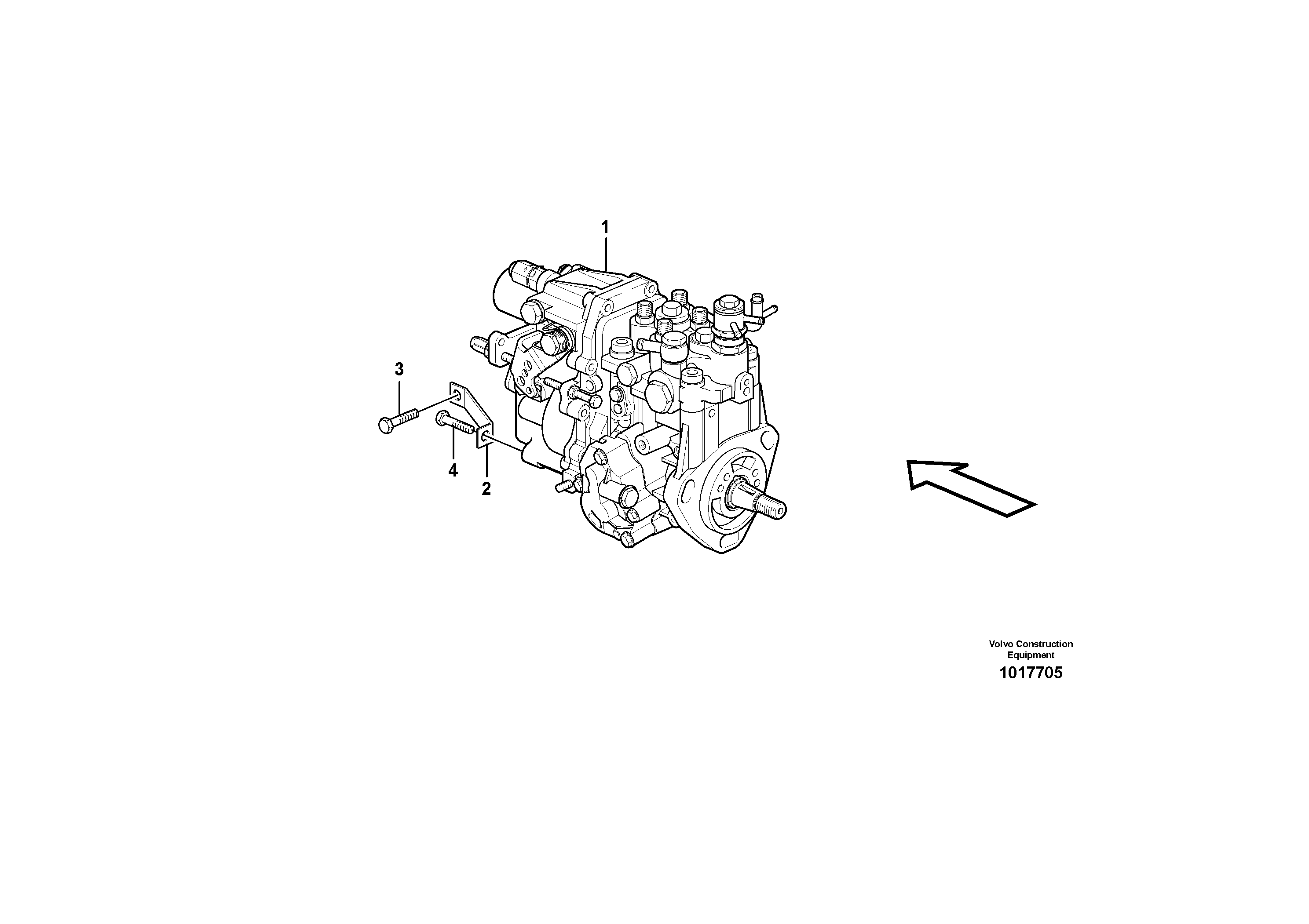 Injection pump — volvo parts diagram
