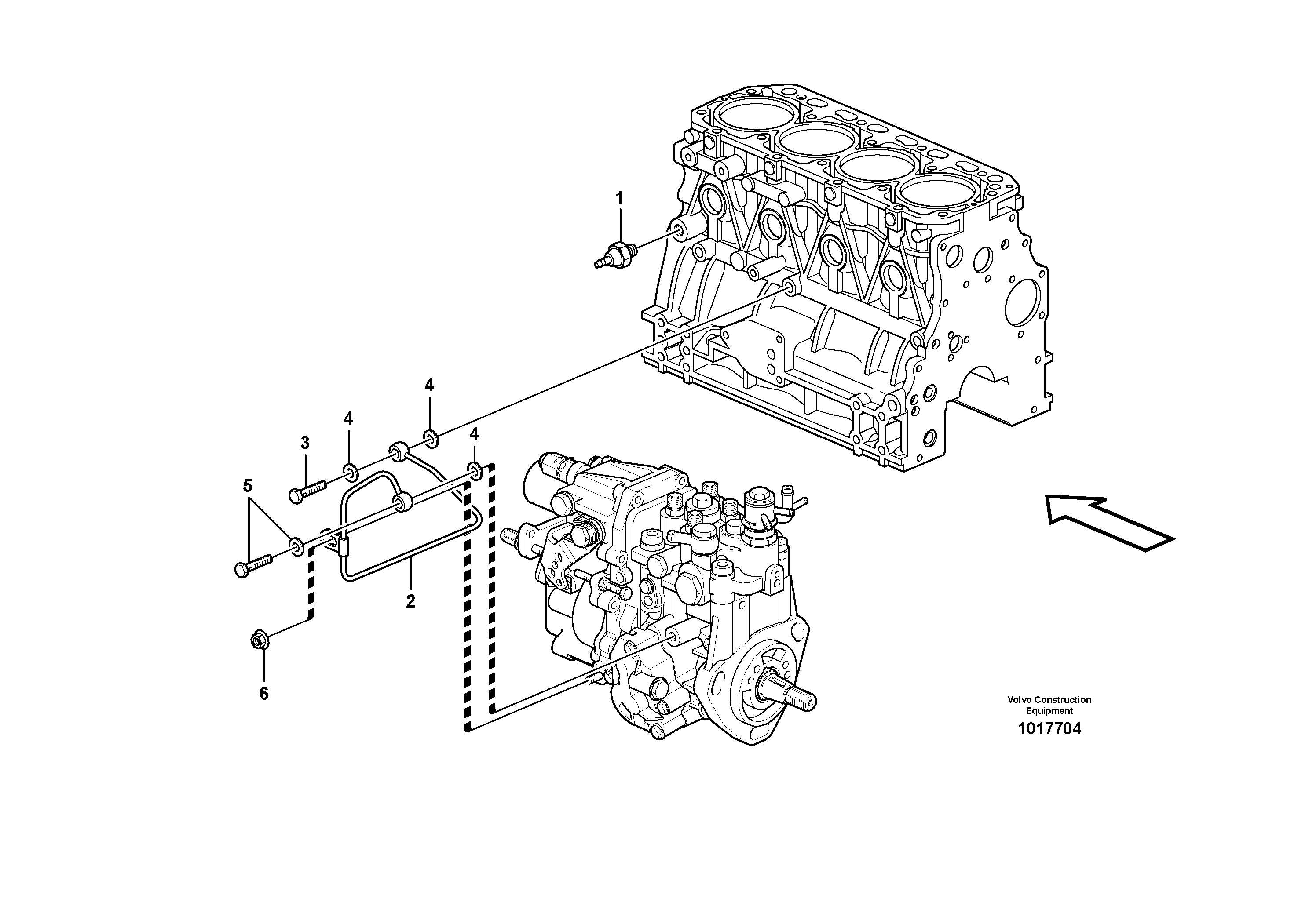 Lubricating oil system — volvo parts diagram