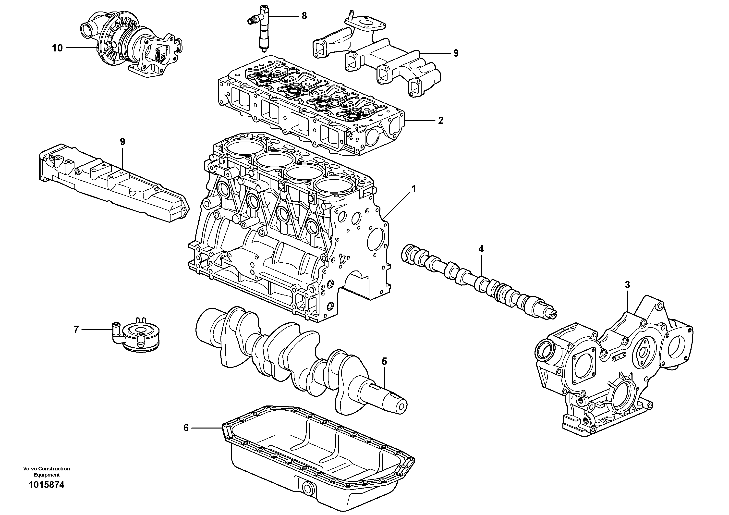 Engine — volvo parts diagram