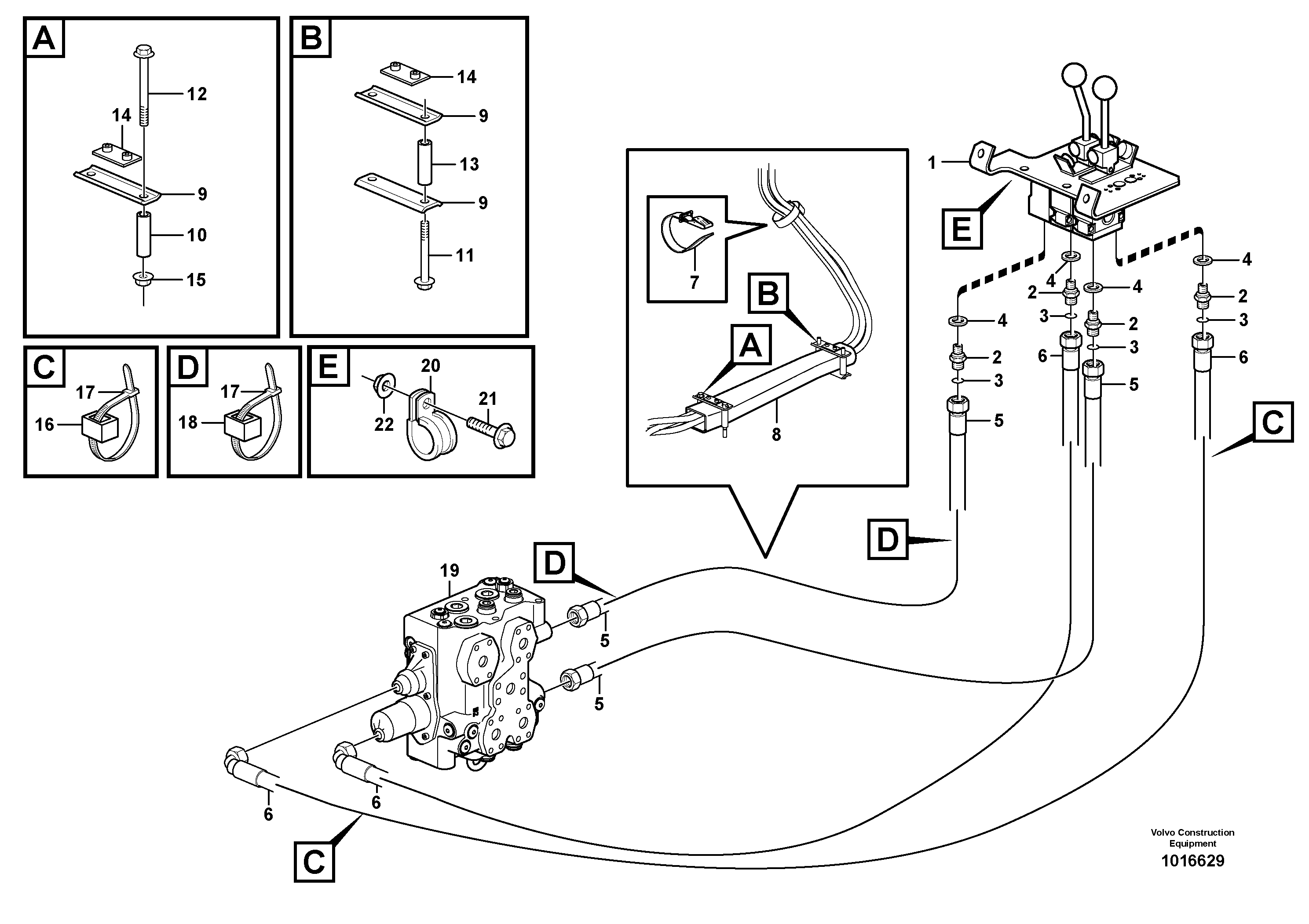 Control lines — volvo parts diagram