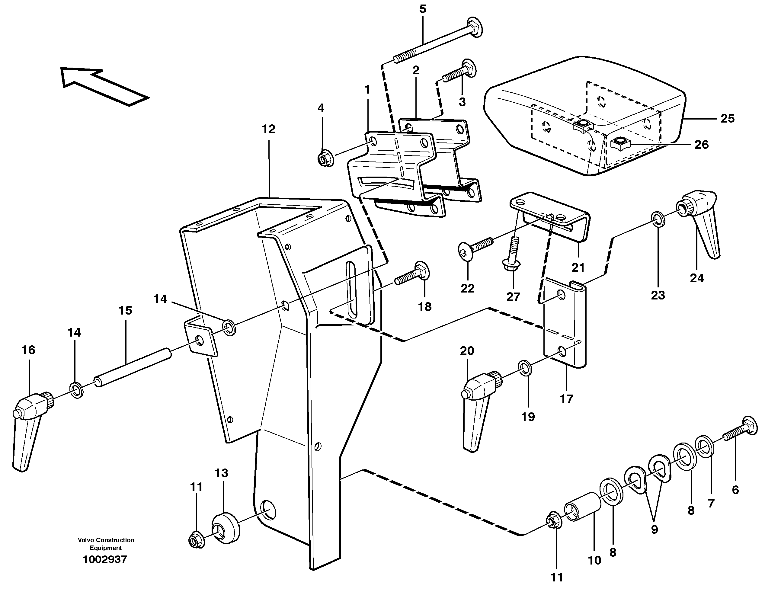 Armrest — volvo parts diagram