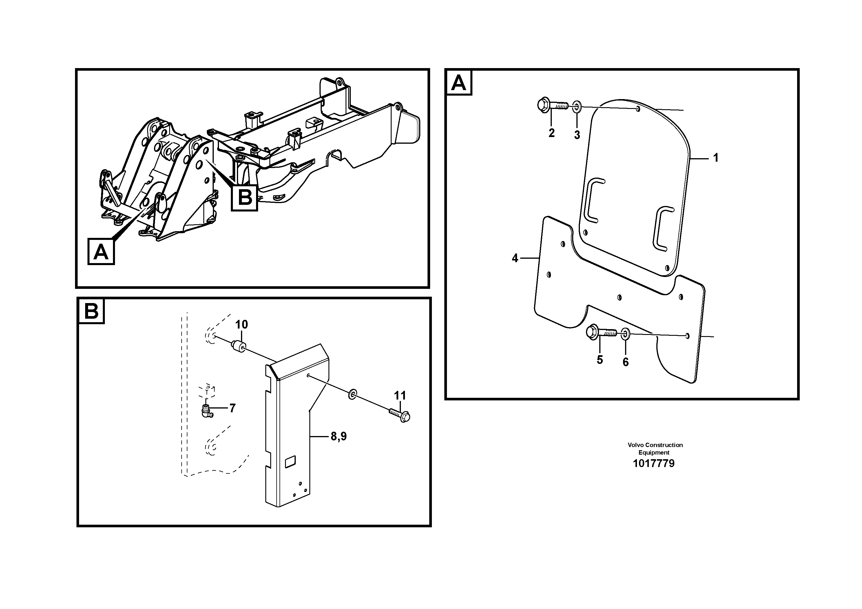 Protecting plates — volvo parts diagram
