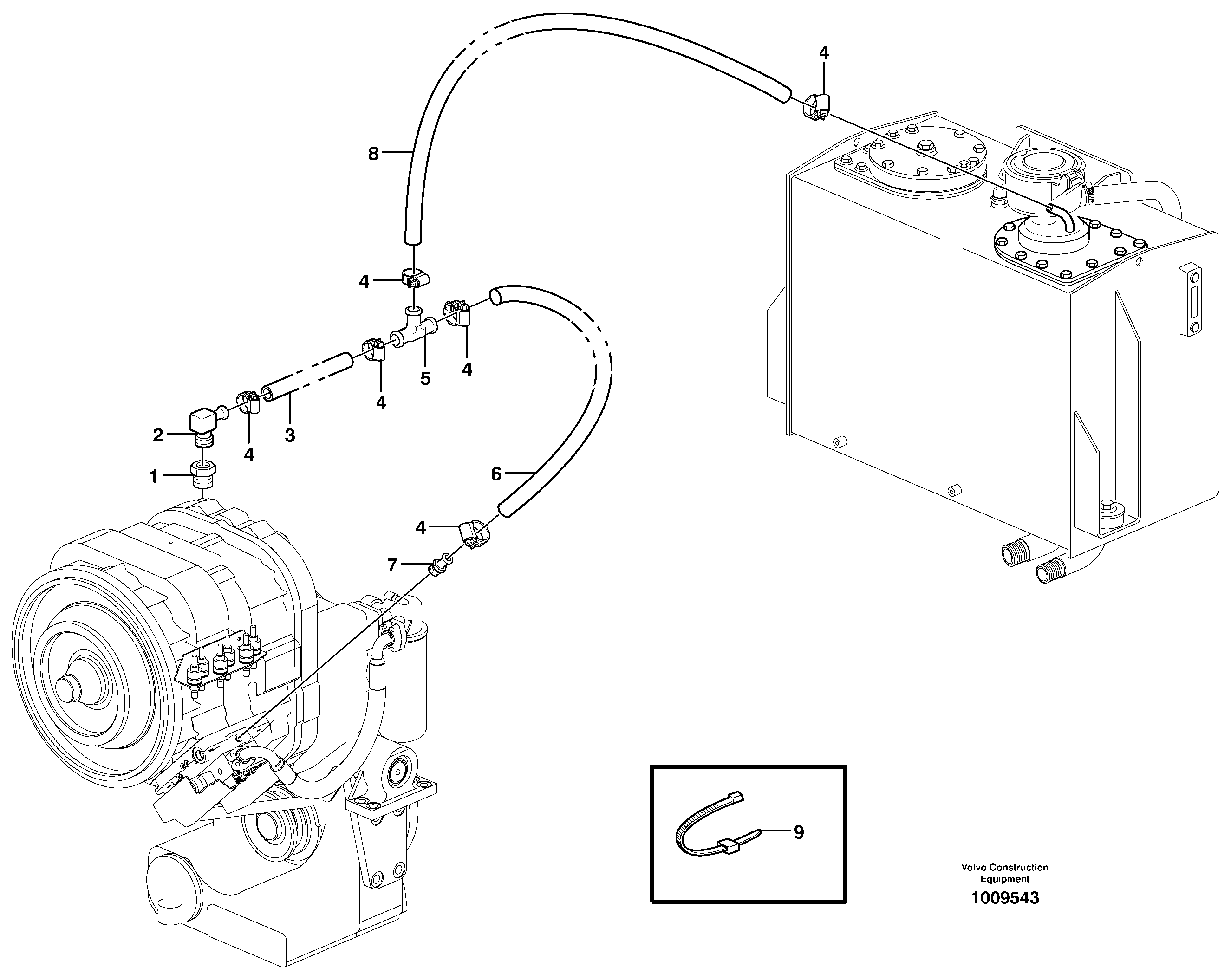 Ventilation for transmission  33286 OPEN ROPS — volvo parts diagram