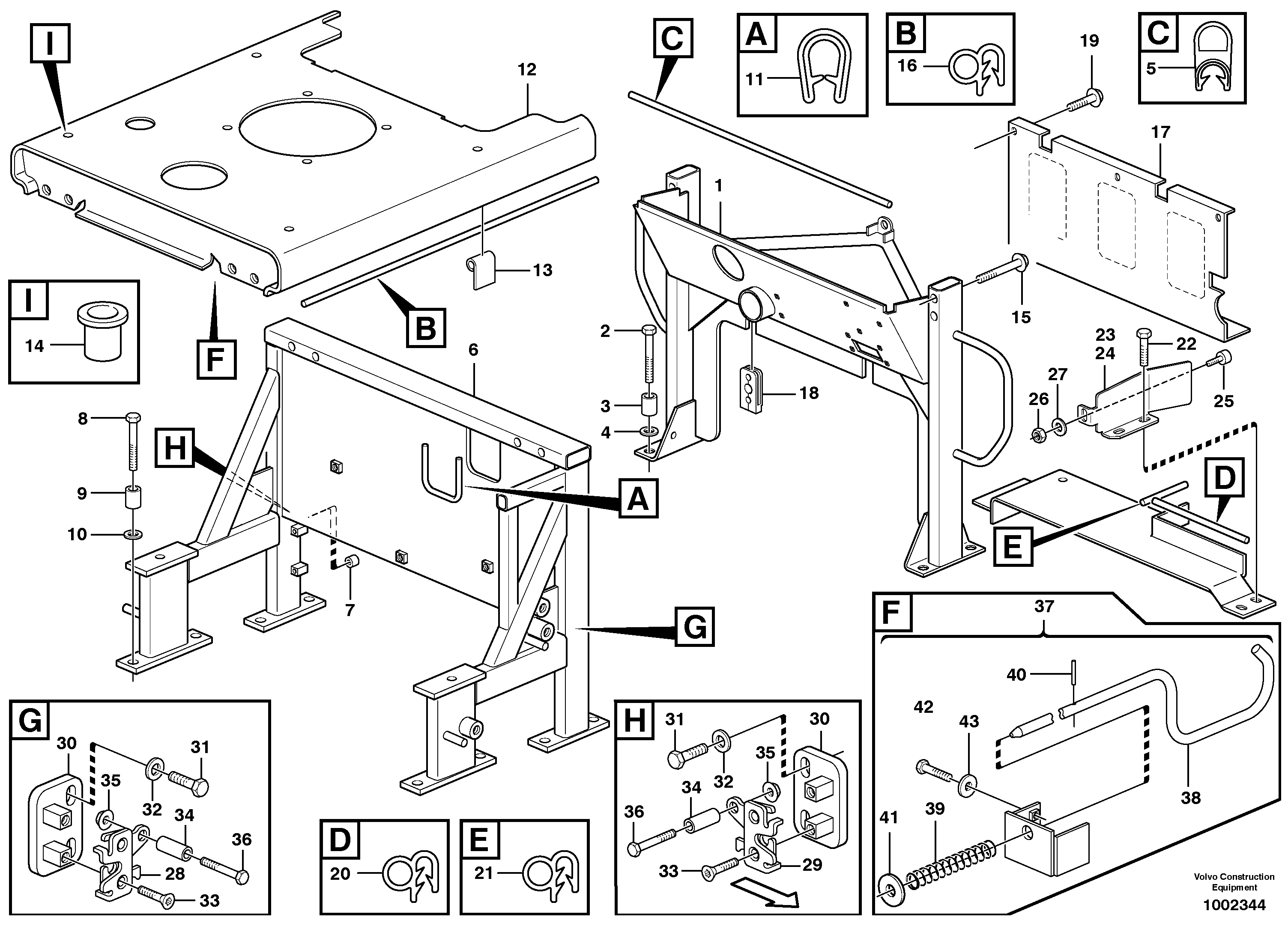 Engine cover — volvo parts diagram