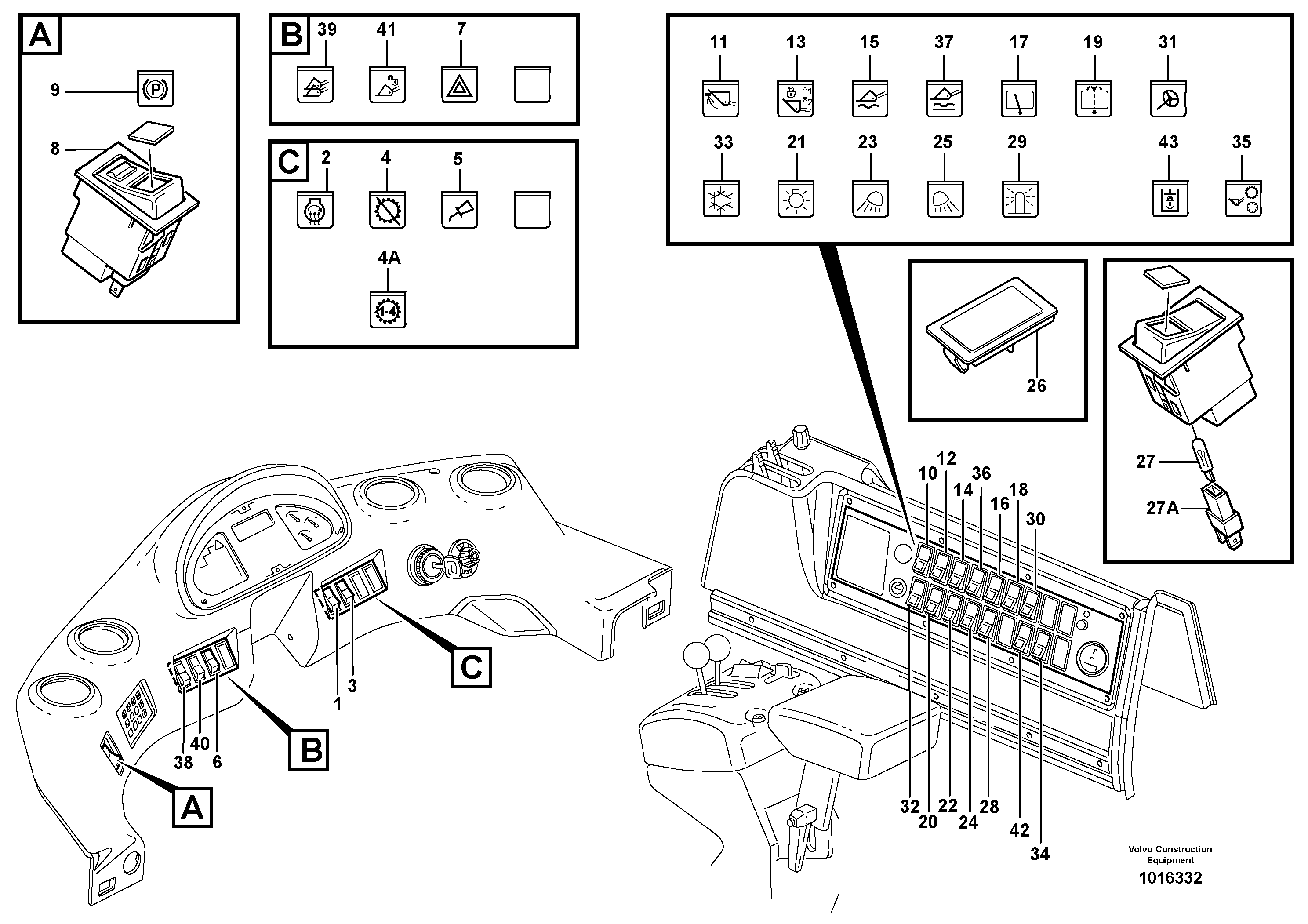 Switch — volvo parts diagram