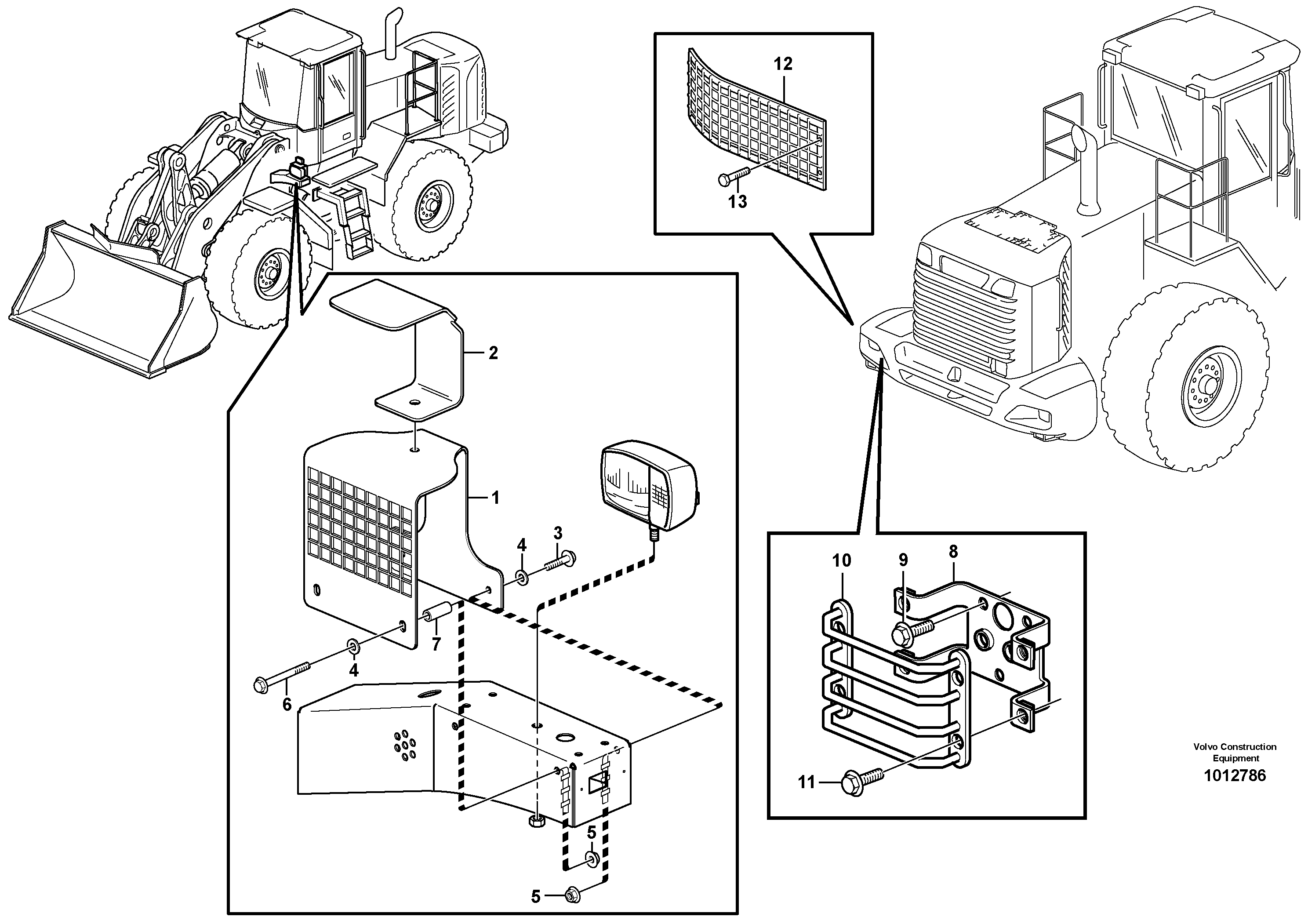 Protection for lighting. — volvo parts diagram