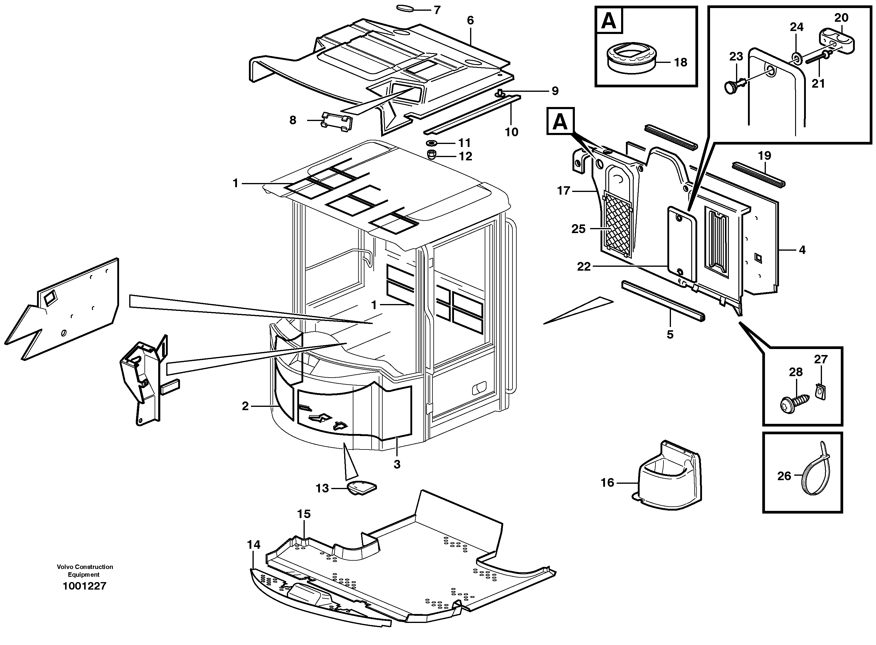 Insulating matting STD, USA — volvo parts diagram