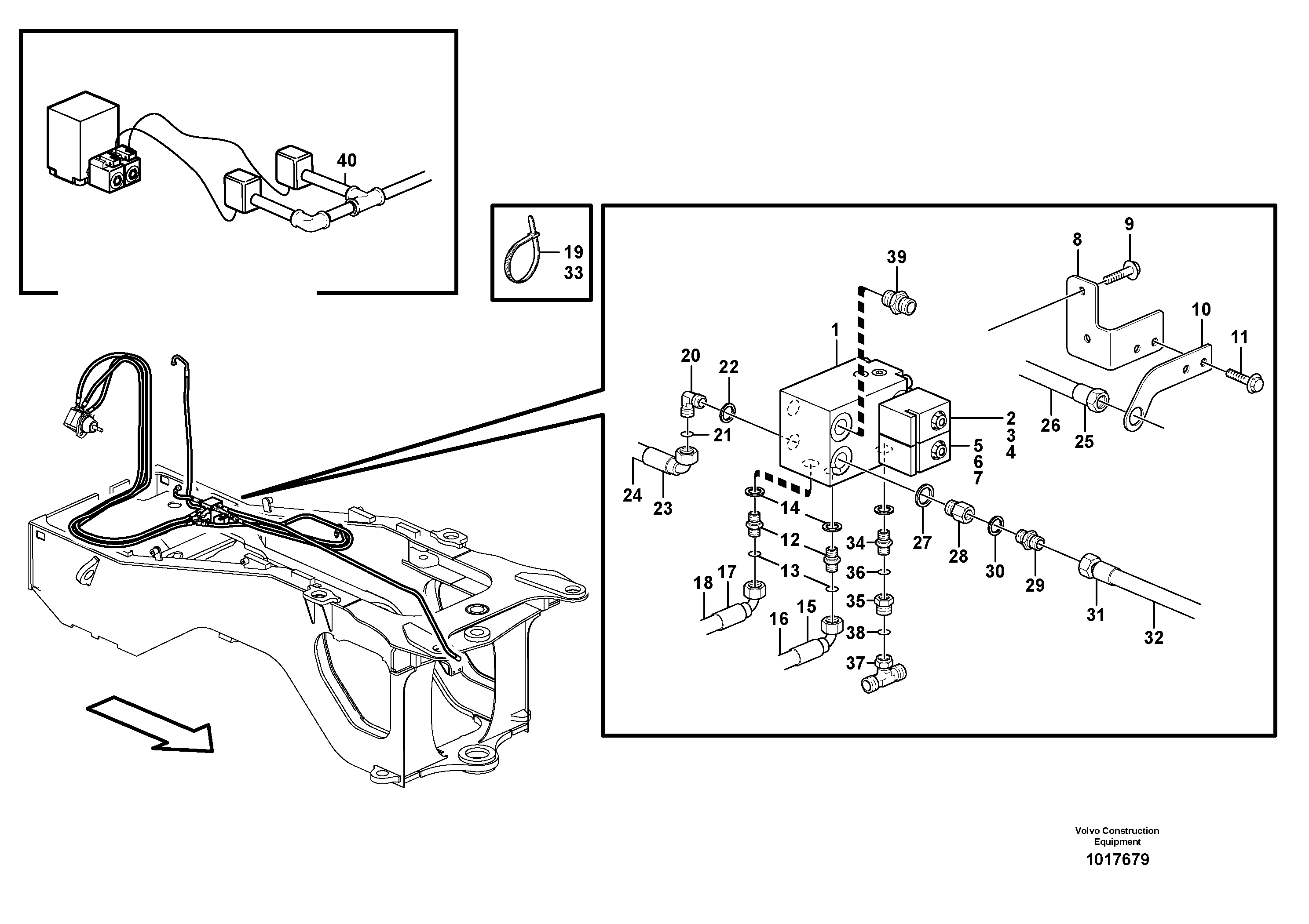 Hoses to fan drive  82647 — volvo parts diagram