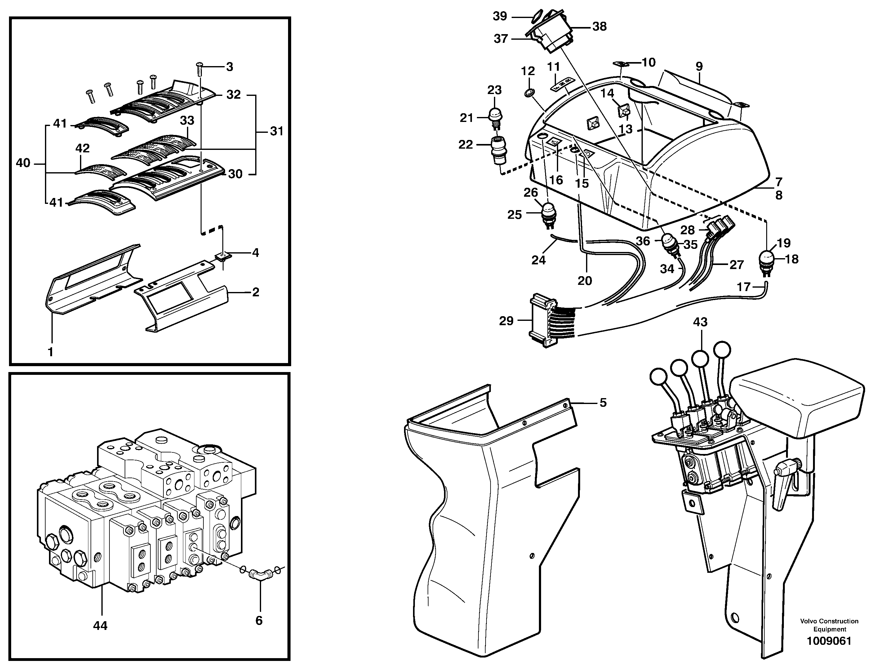 Cover for servo valves 80930, 83490 — volvo parts diagram