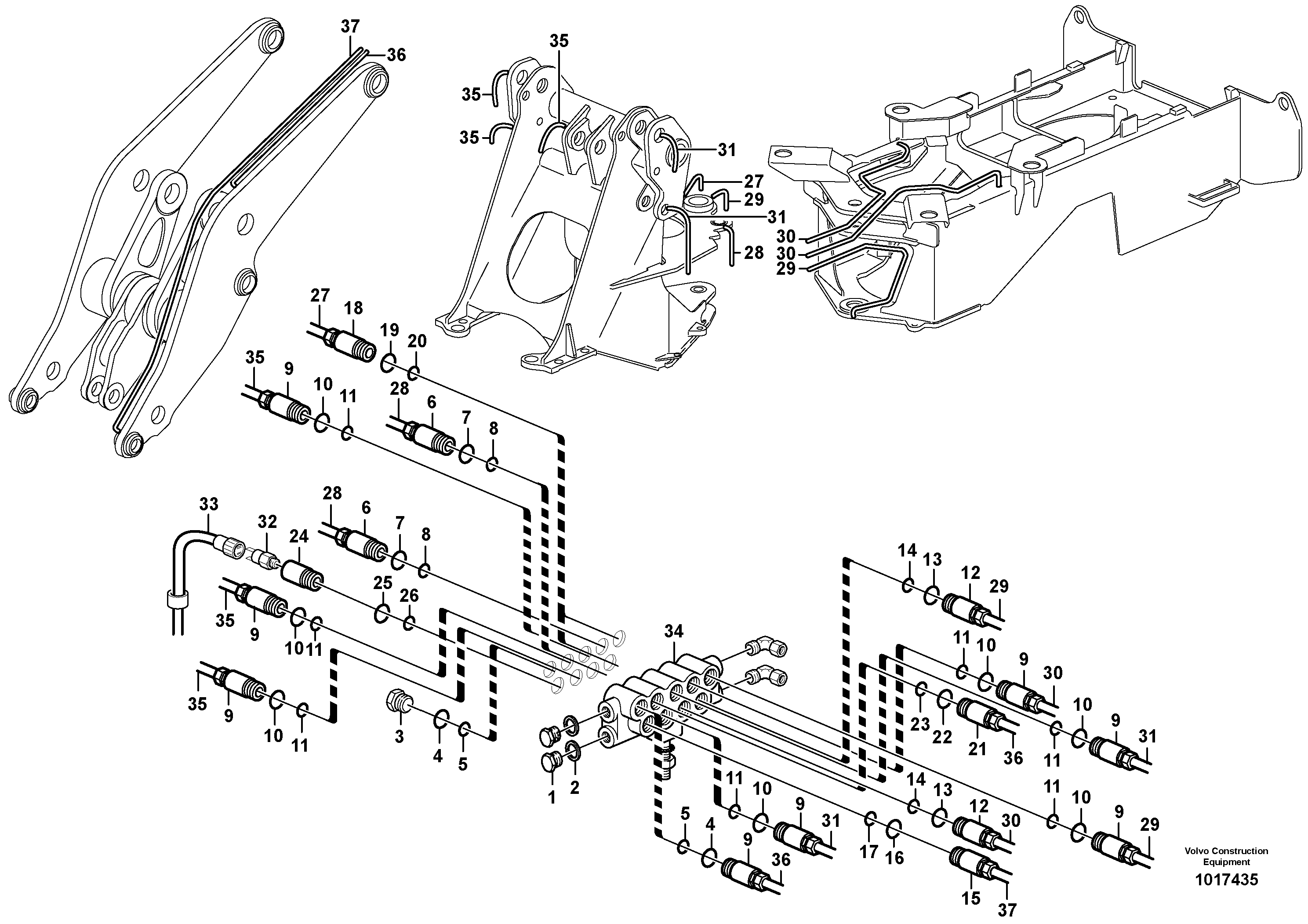 Distribution block, B1  82377 — volvo parts diagram