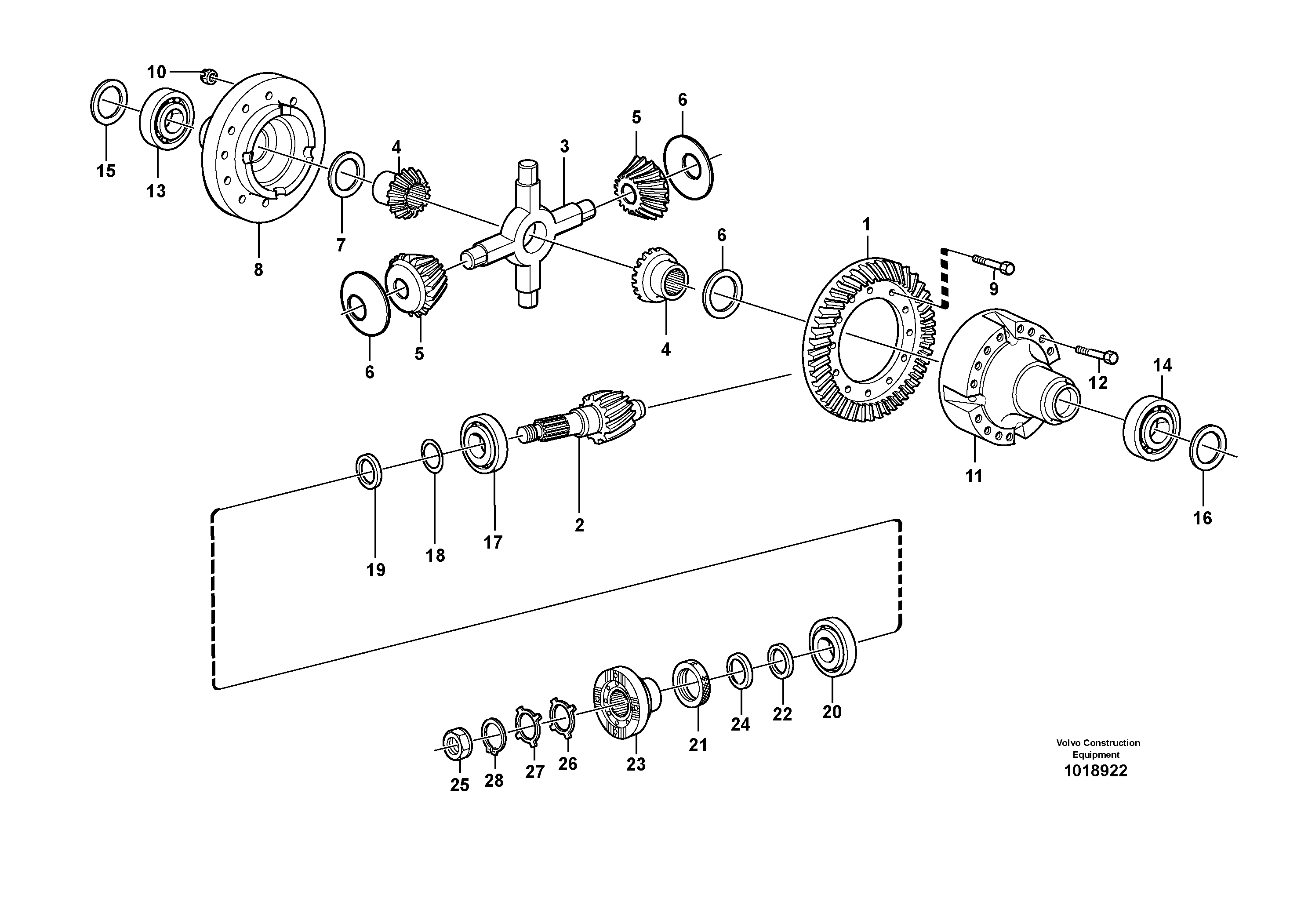 Final drive  AWB 25 — volvo parts diagram