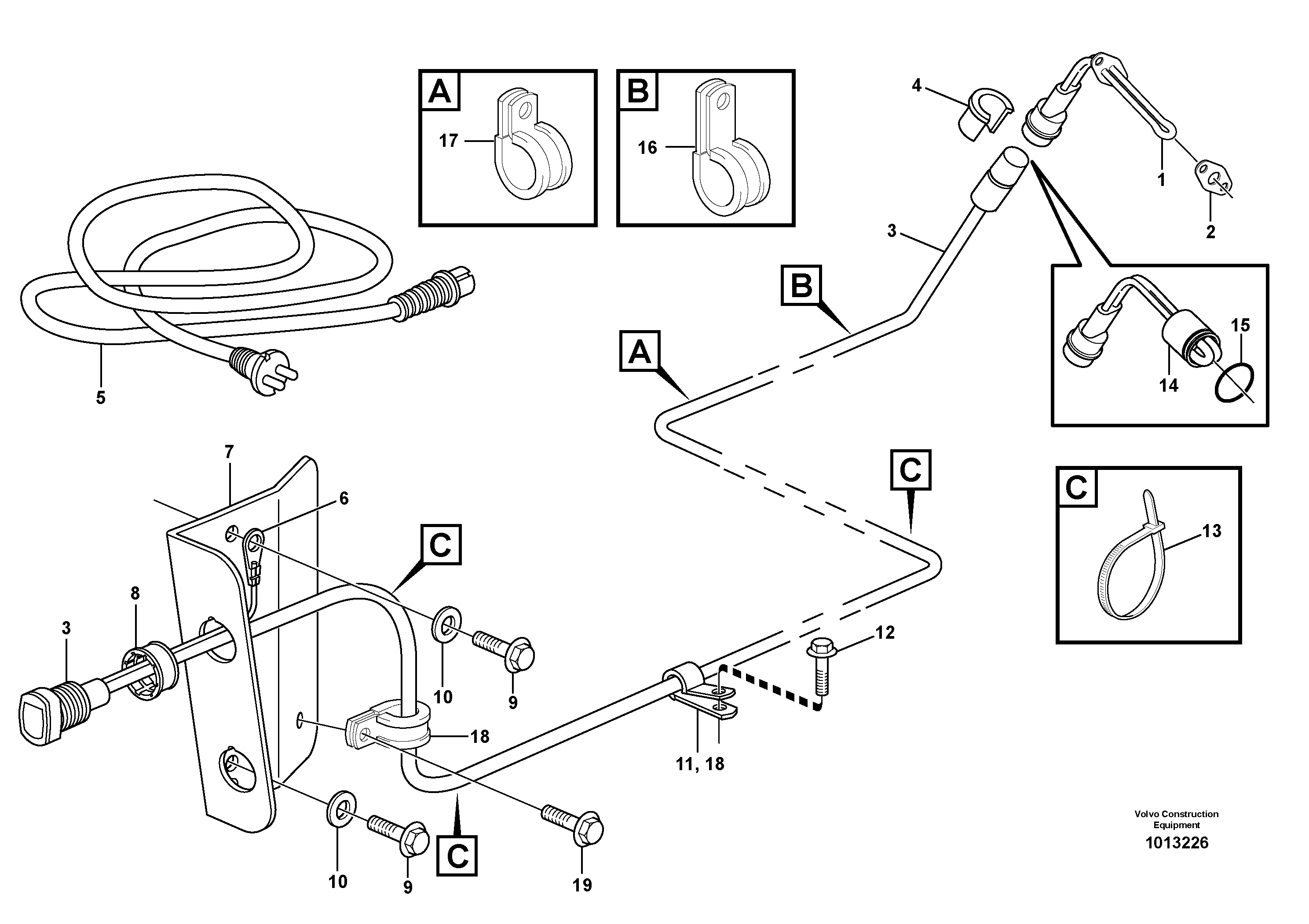 Engine heater. — volvo parts diagram