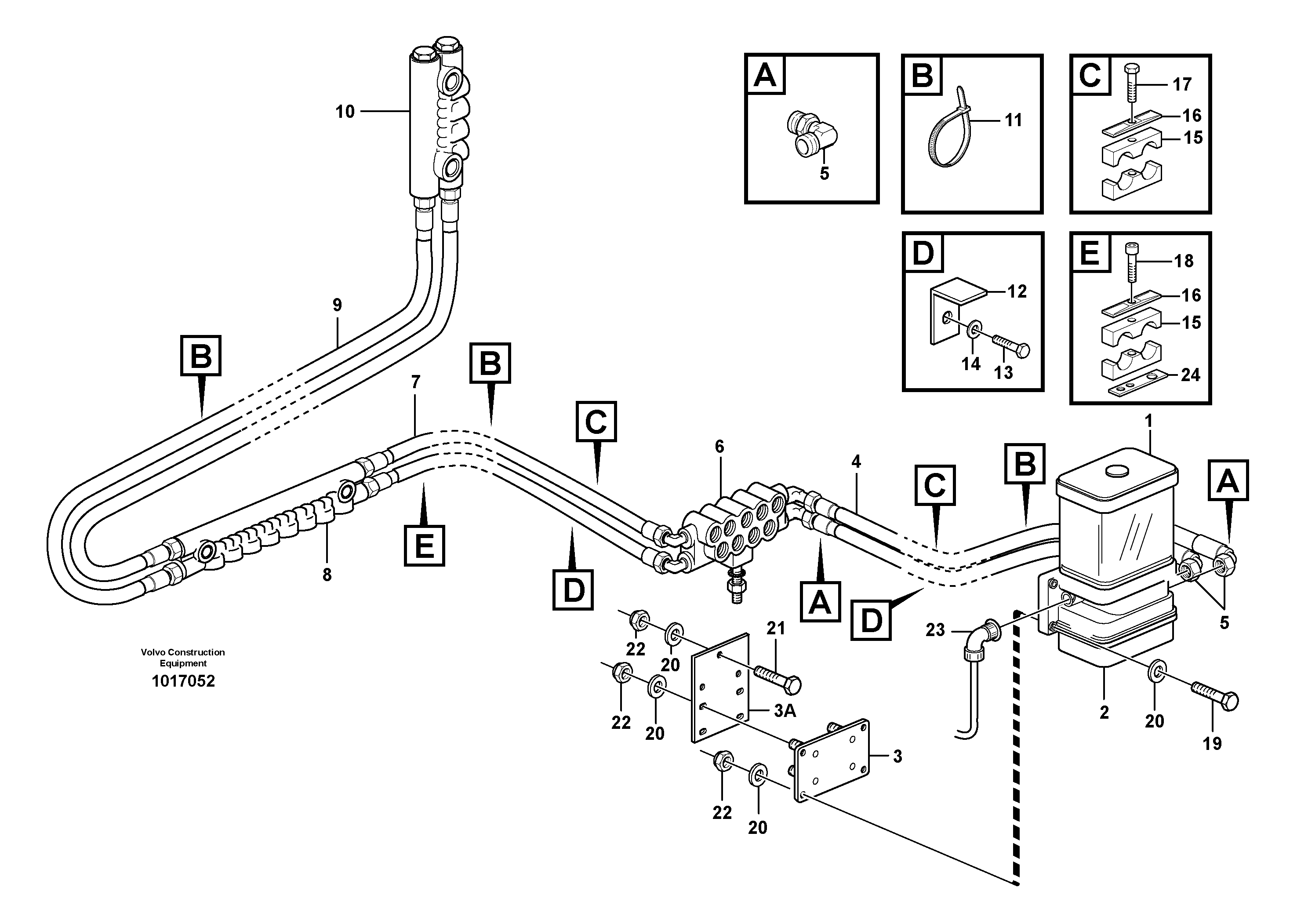 Central lubrication  82377 — volvo parts diagram