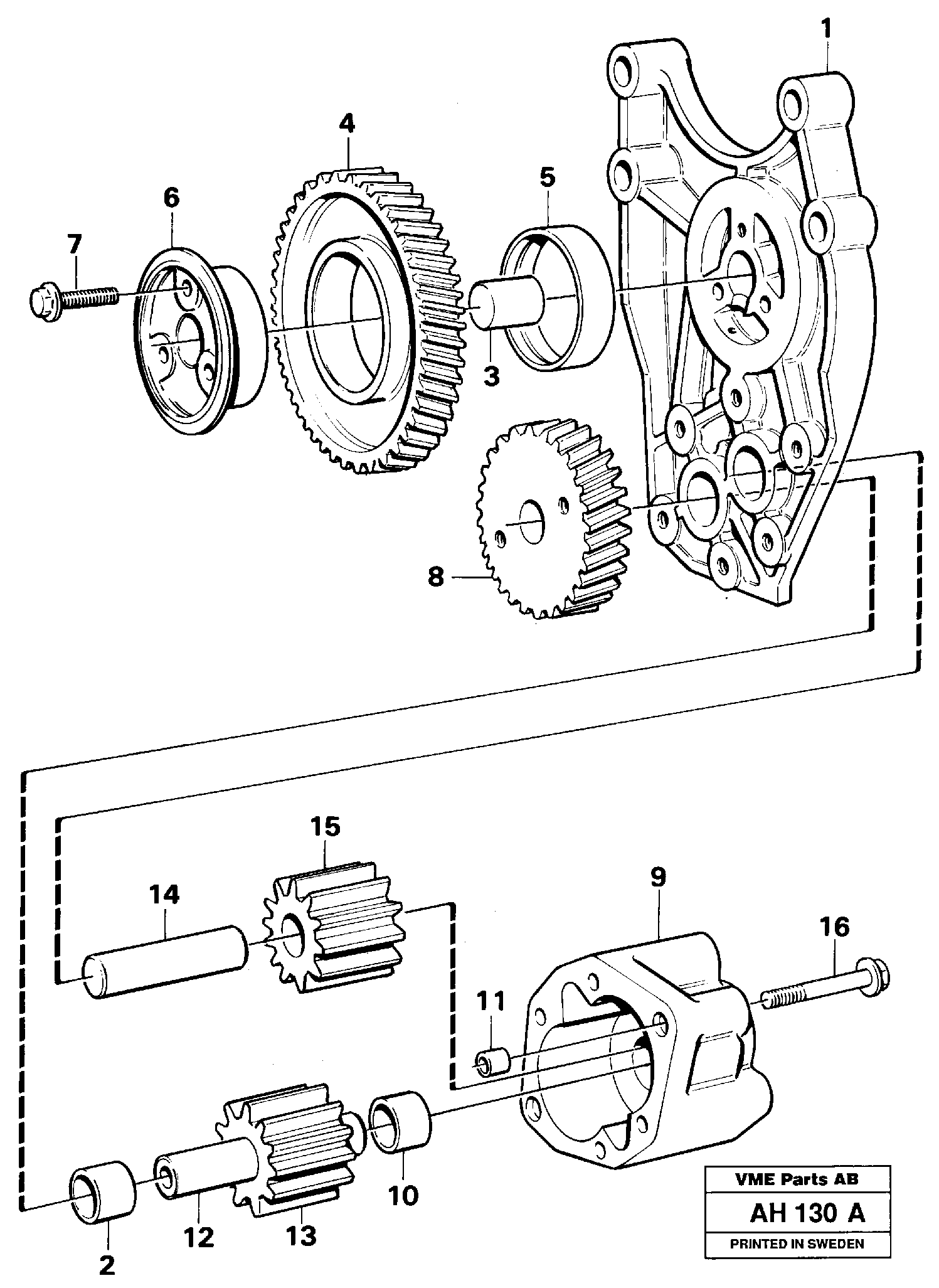 Oil pump — volvo parts diagram
