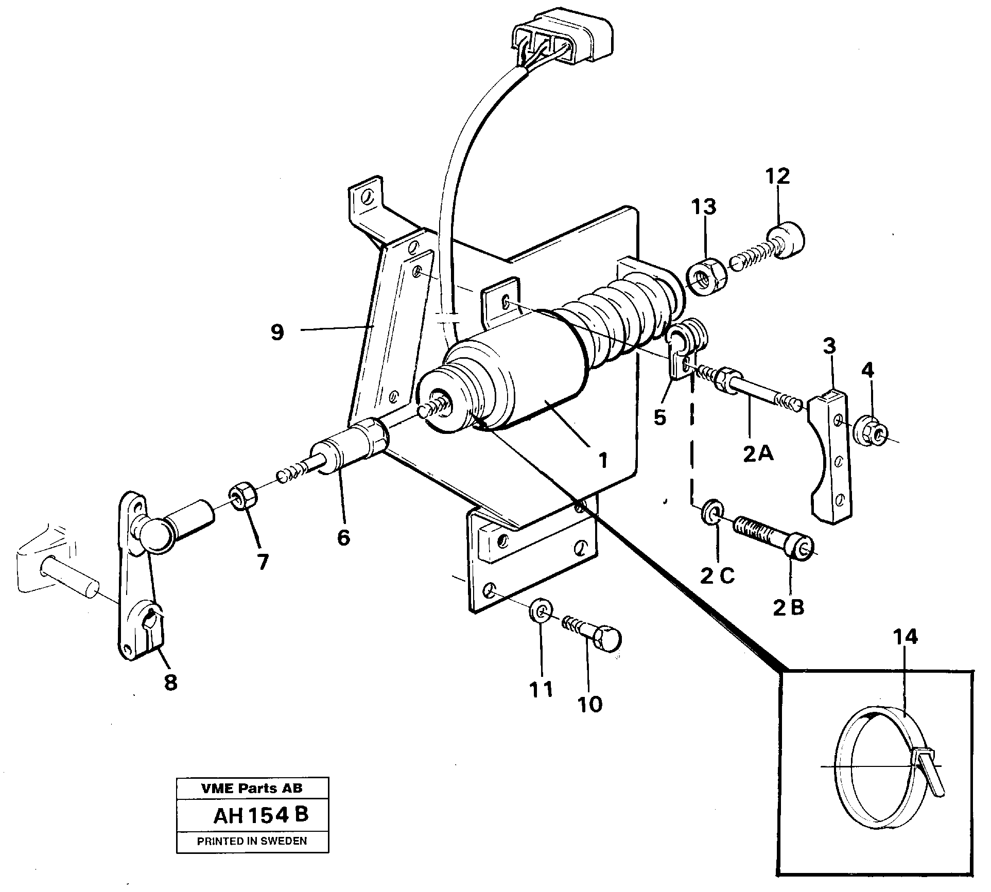 Key turn engine stop — volvo parts diagram